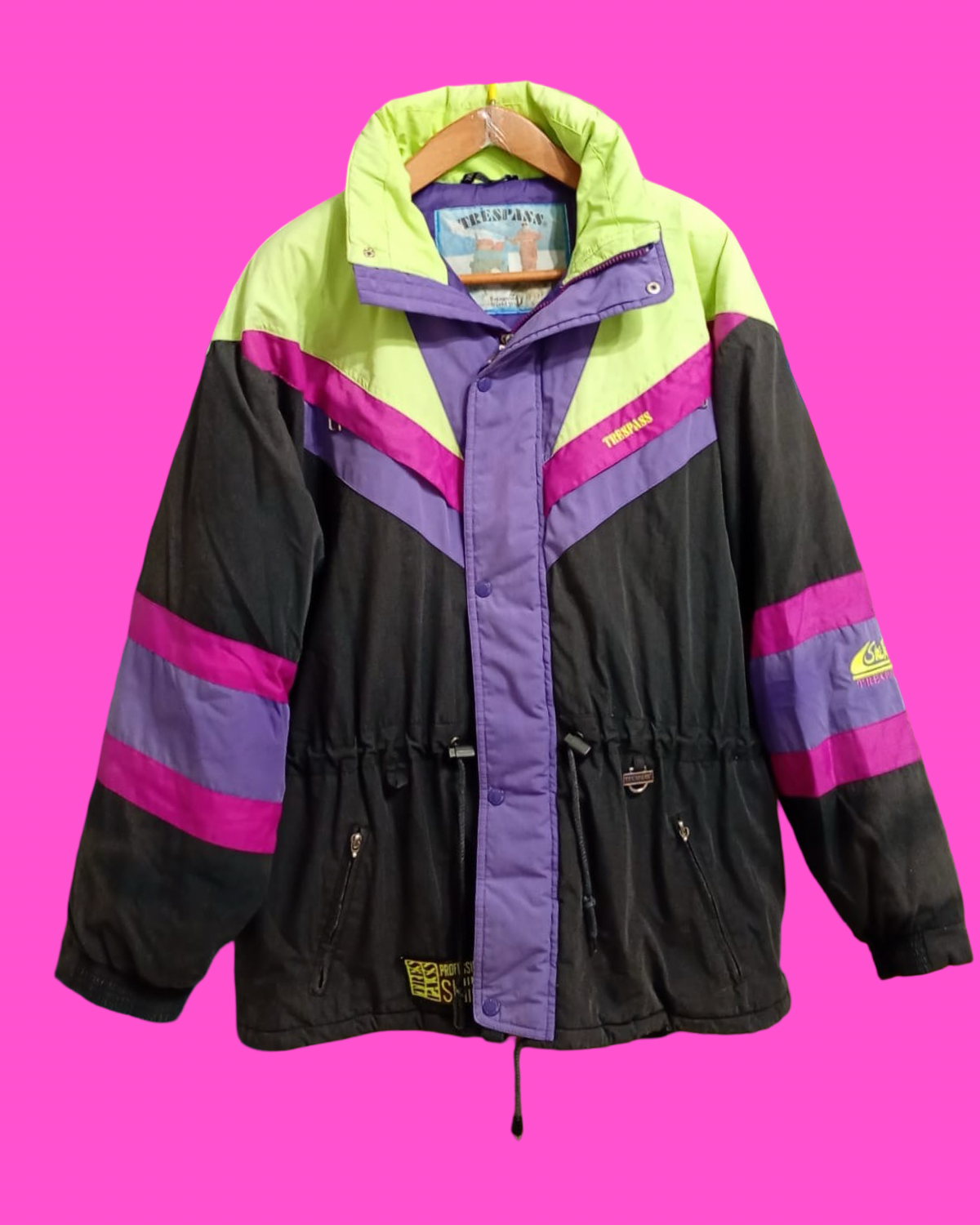 Vintage Multicolor Fantasy 90's Rare Snow Jacket Unisex Size L
