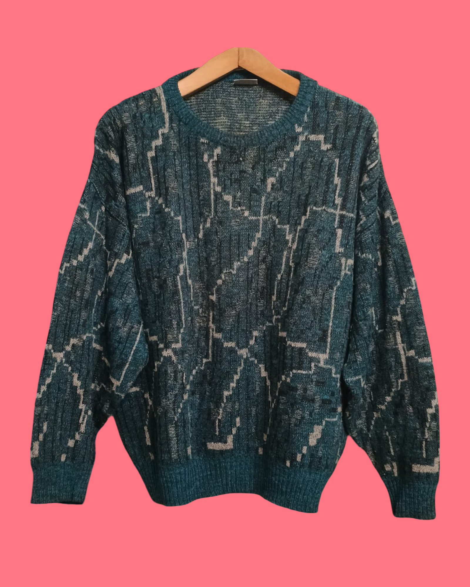 Vintage Multicolor Fantasy 90's Sweater Unisex Size M