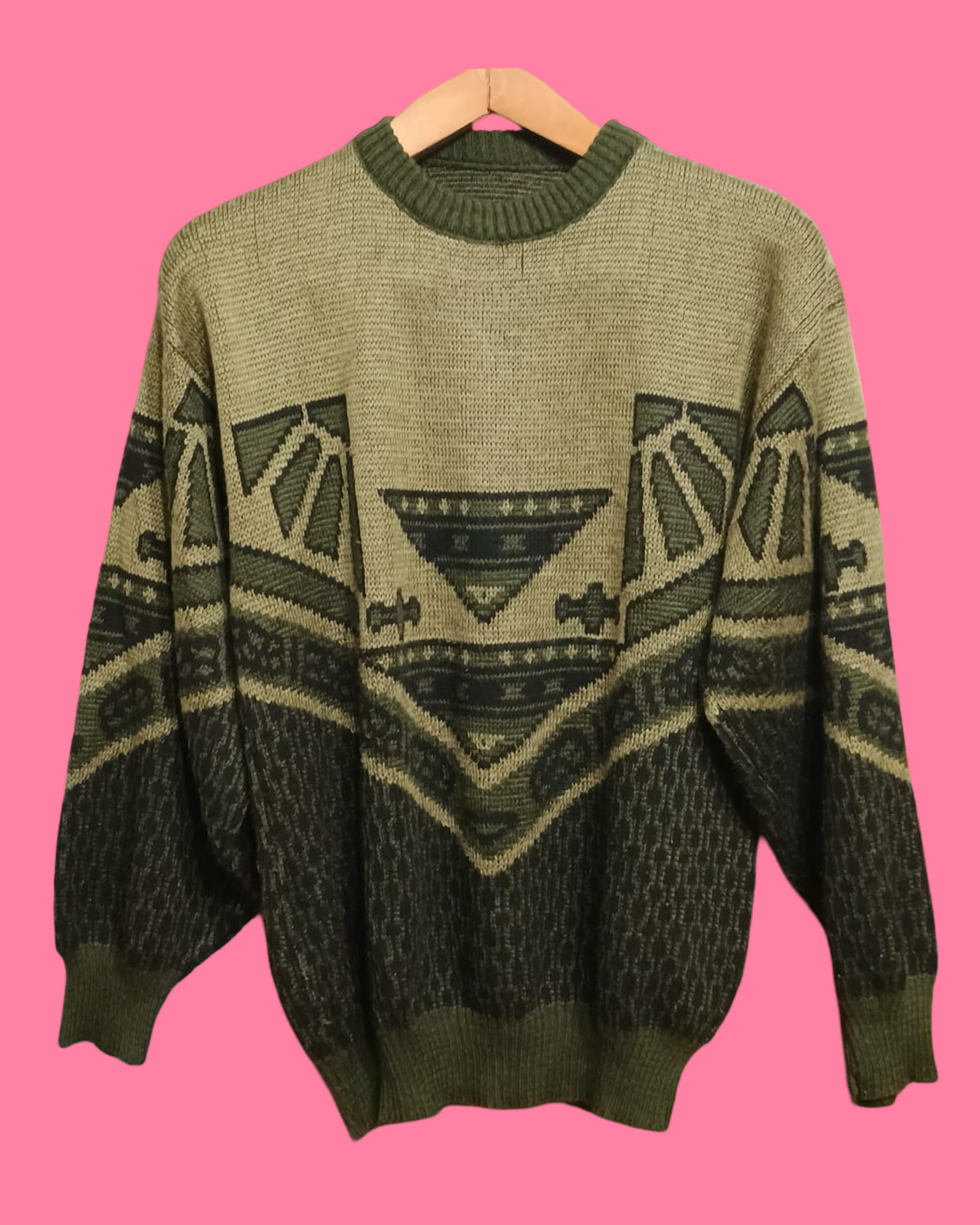 Vintage Multicolor Fantasy 90's Sweater Unisex Size M