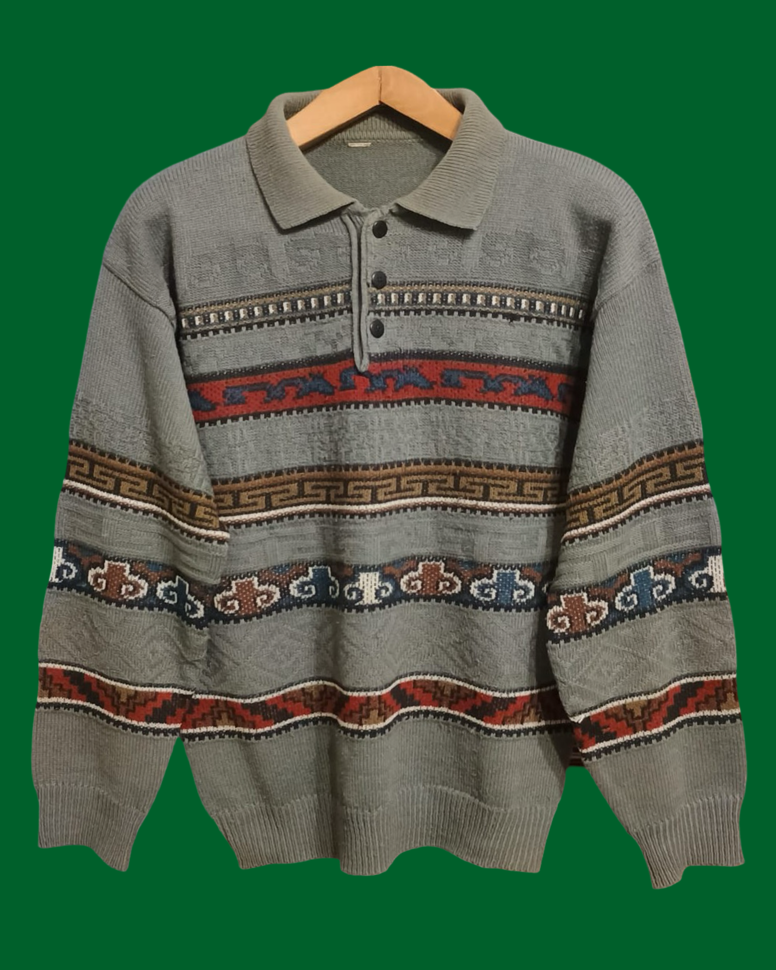 Vintage Multicolor Fantasy 90's Sweater Unisex Size M