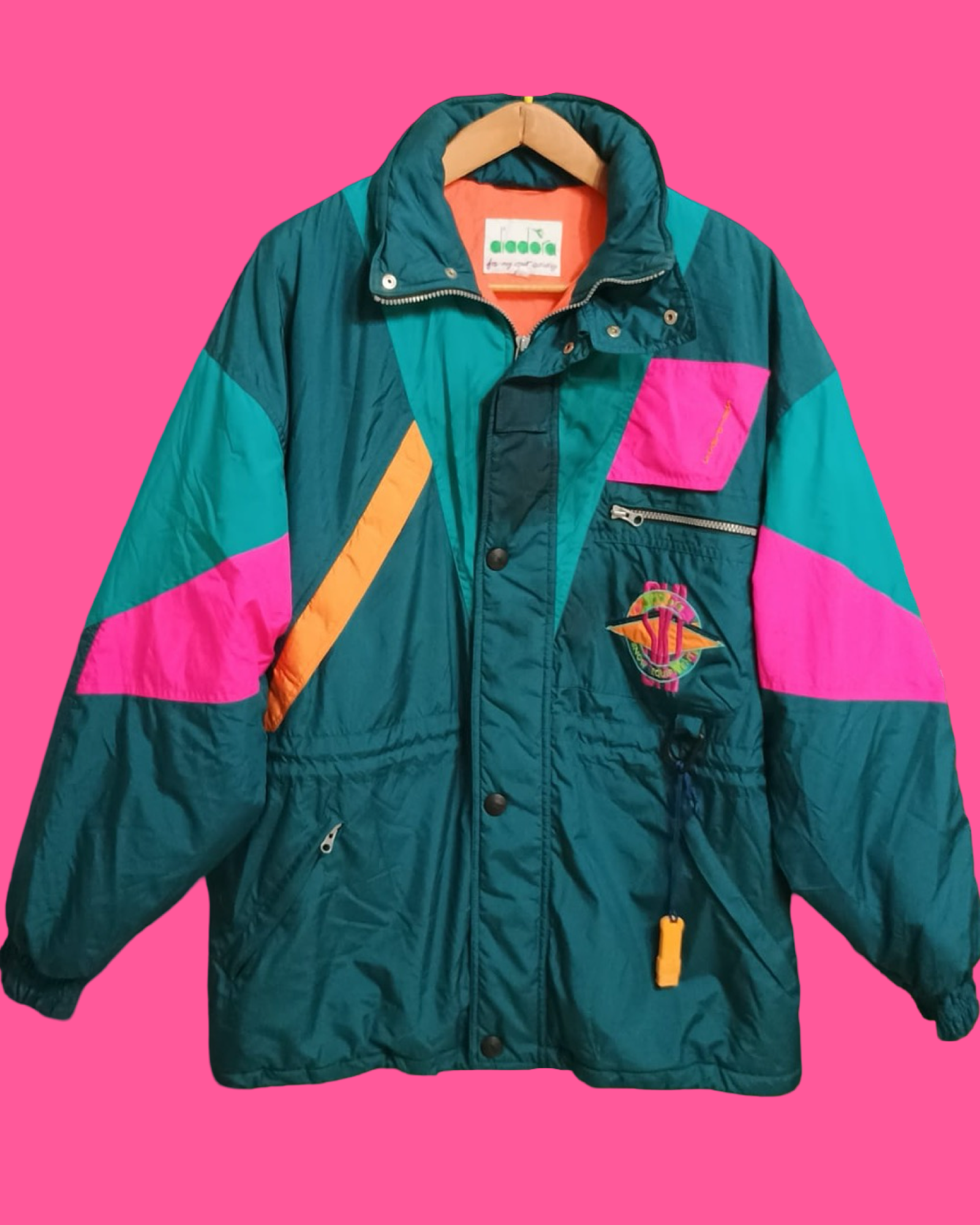 Vintage Multicolor Fantasy 90's Snow Jacket Unisex Size XL