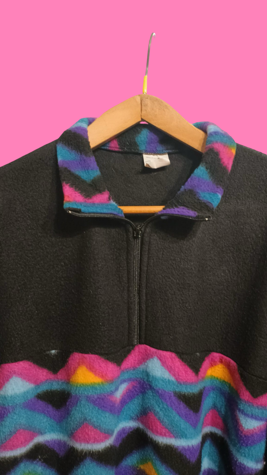 Sweatshirt Vintage Multicolor A Fantasia Anni 90 Unisex Size XL