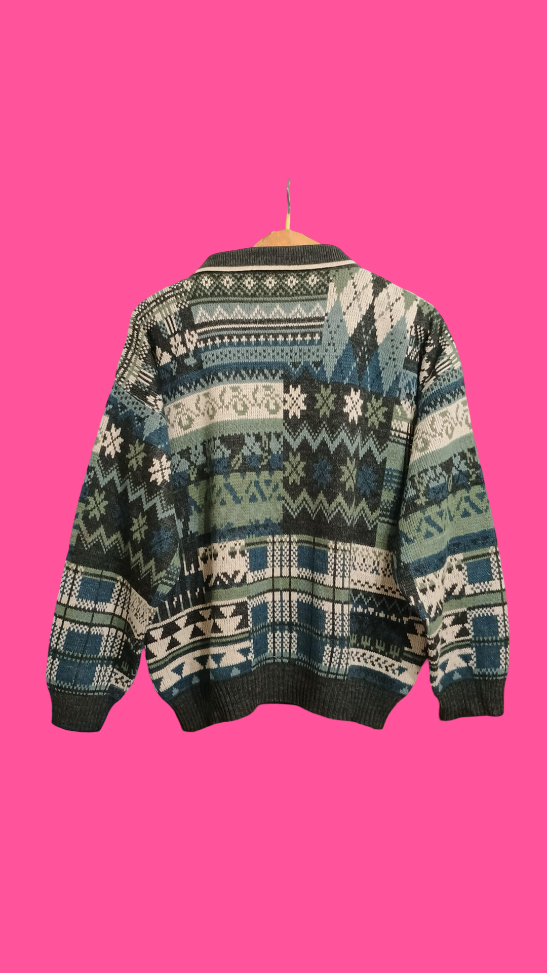 Vintage Multicolor Fantasy 90's Sweater Unisex Size M