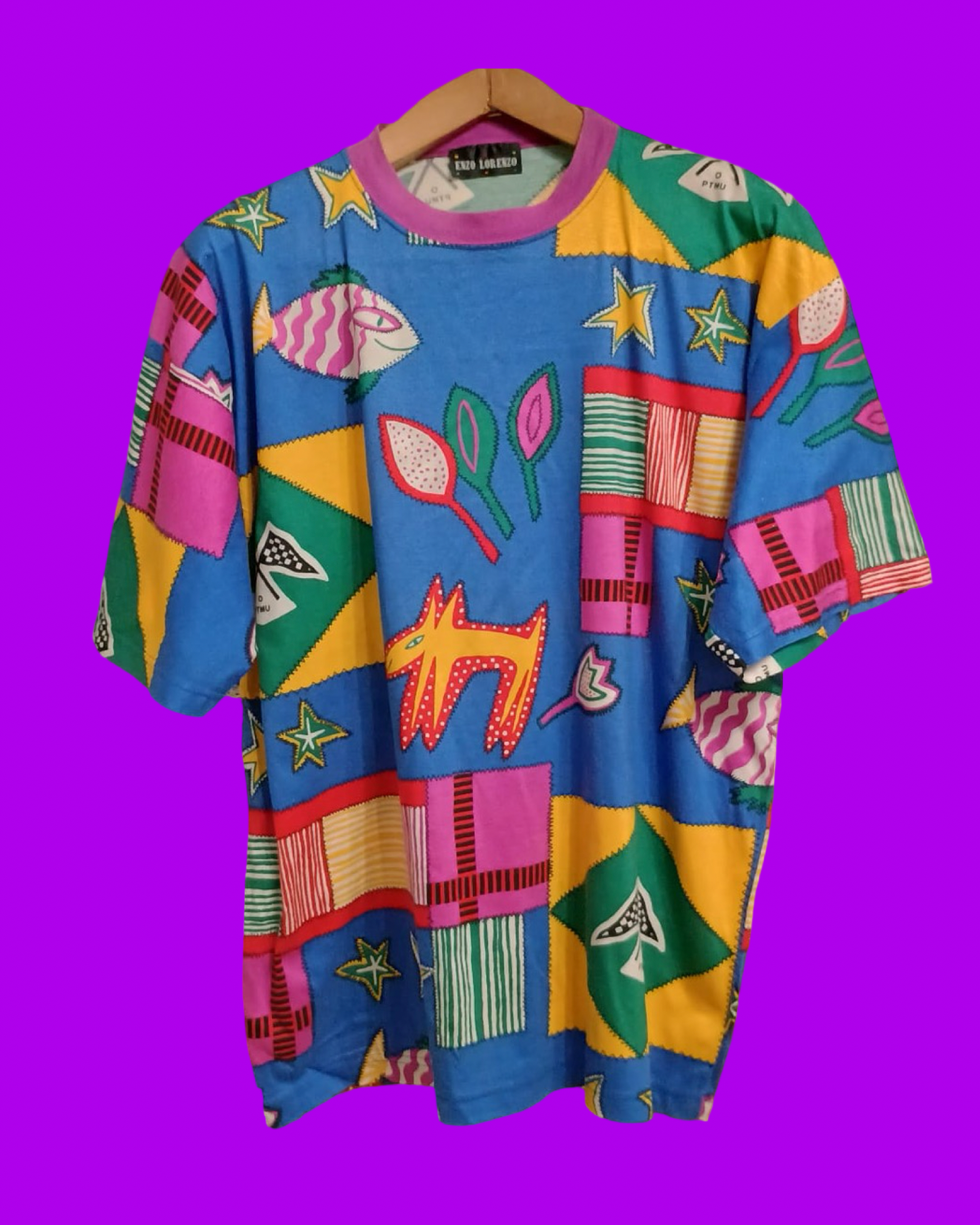 Vintage Multicolor Fantasy 90's T-Shirt Unisex Size M