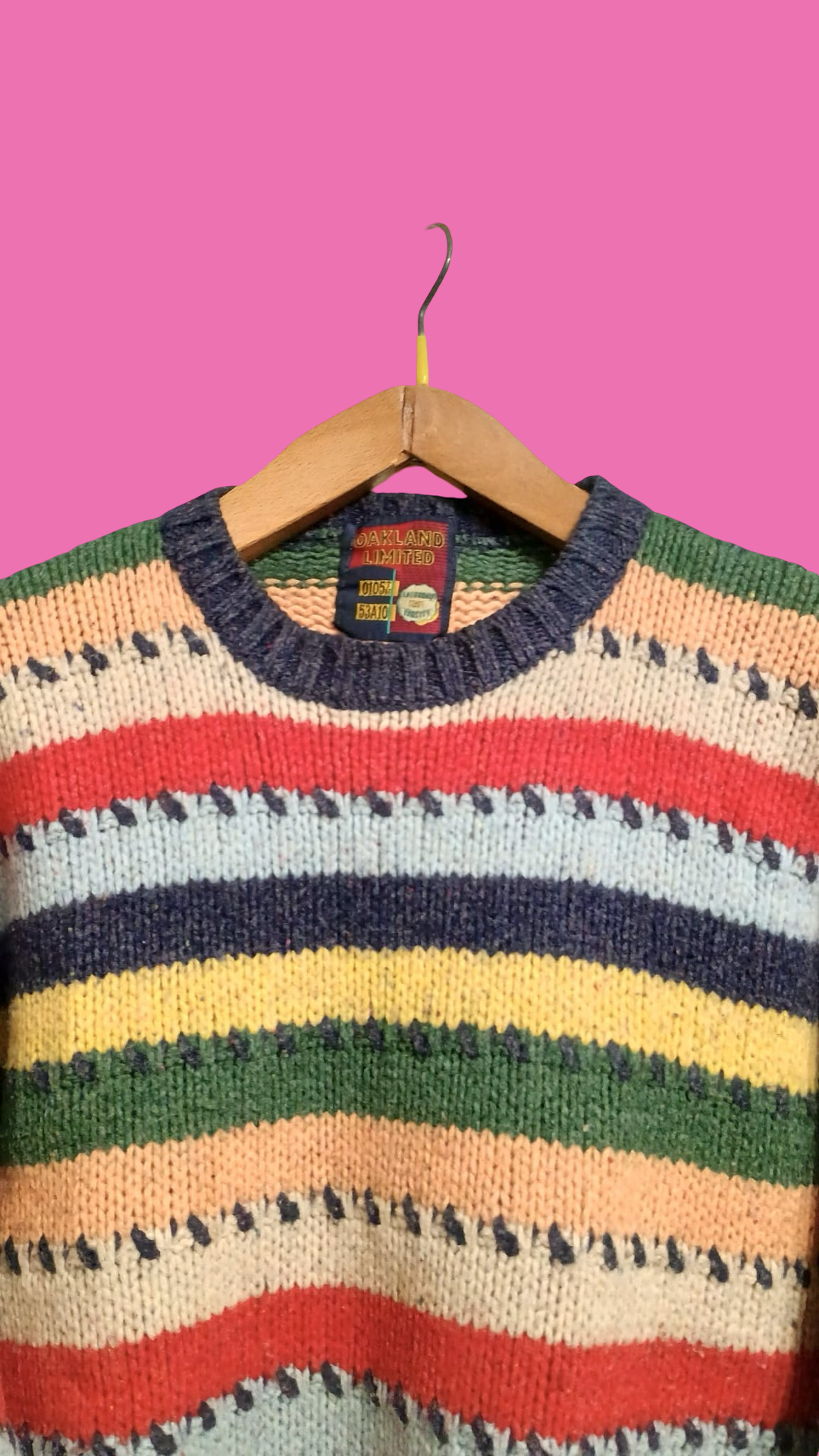 Vintage Multicolor Fantasy 90's Sweater Unisex Size M