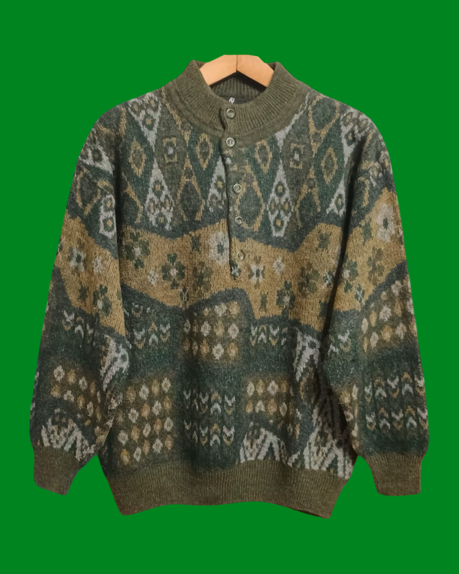 Vintage Multicolor Fantasy 90's Sweater Unisex Size M