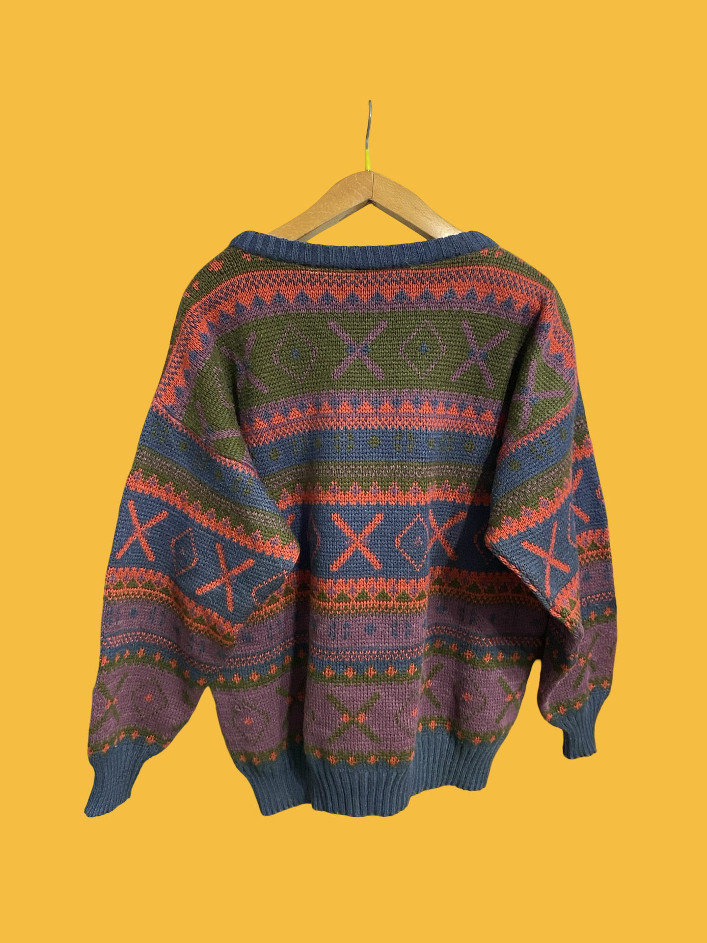 Vintage Multicolor Fantasy 90's Sweater Unisex Size L