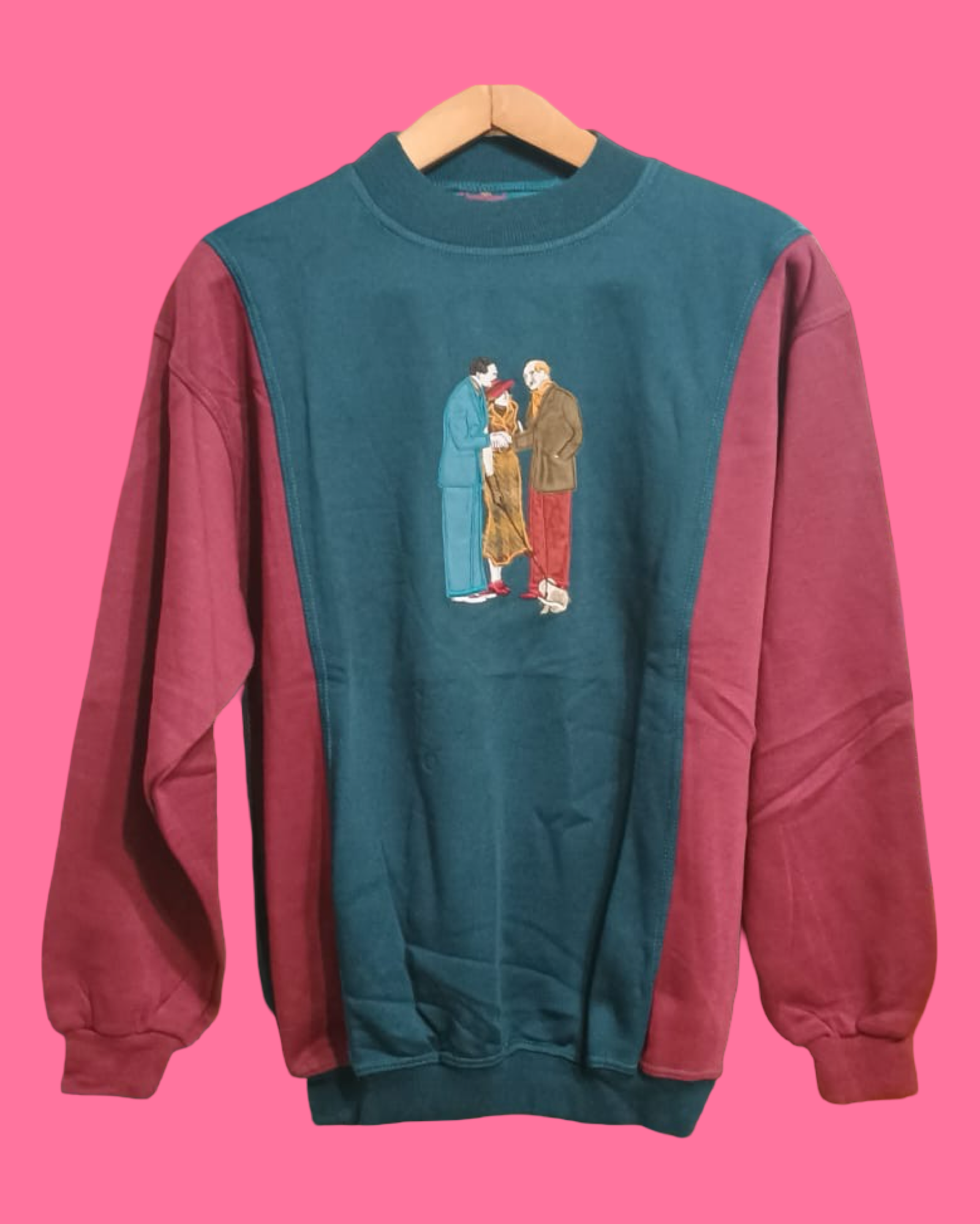 Vintage Multicolor Fantasy 90's Sweatshirt Unisex Size L