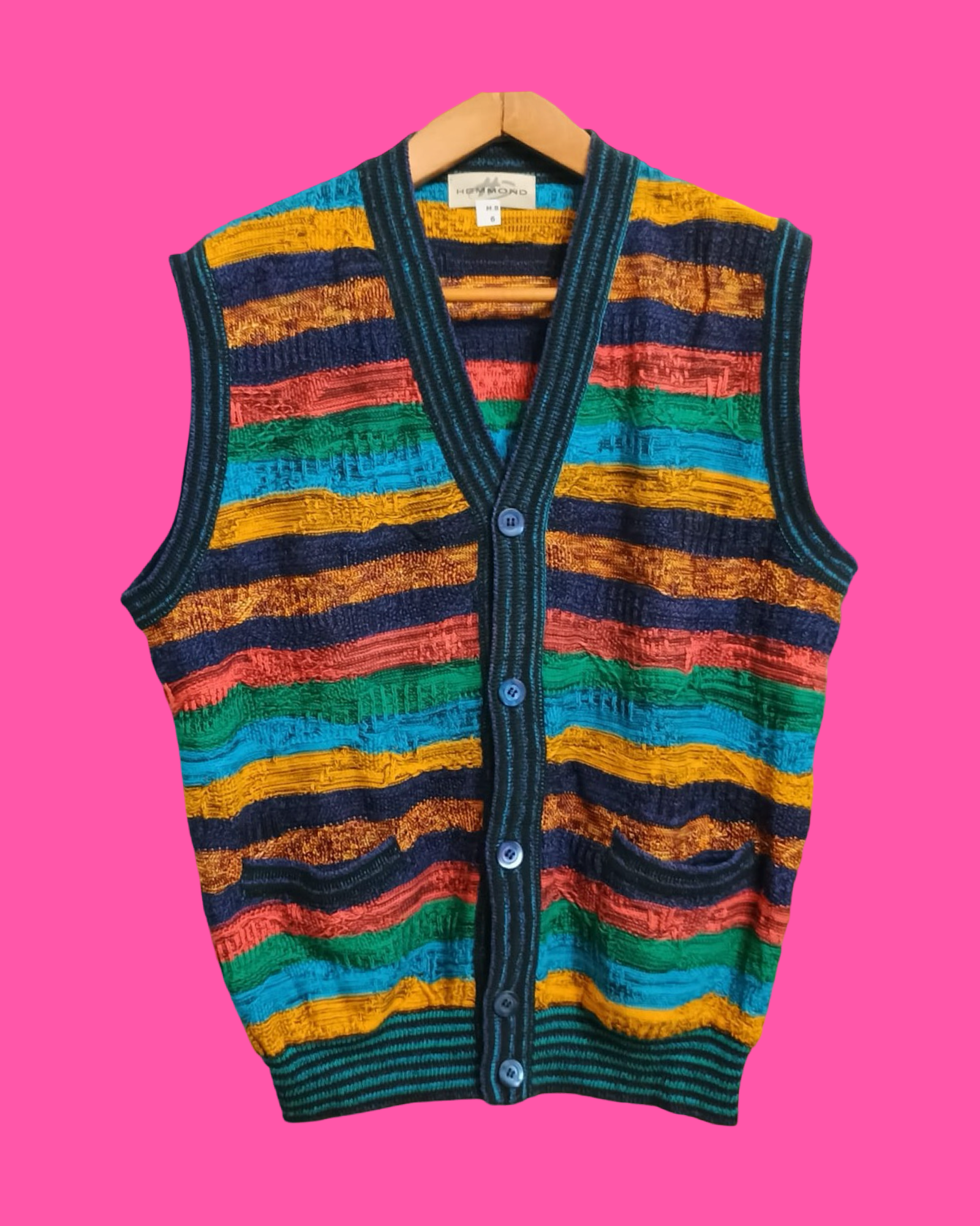 Vintage Multicolor Fantasy 90's Sweater Unisex Size L