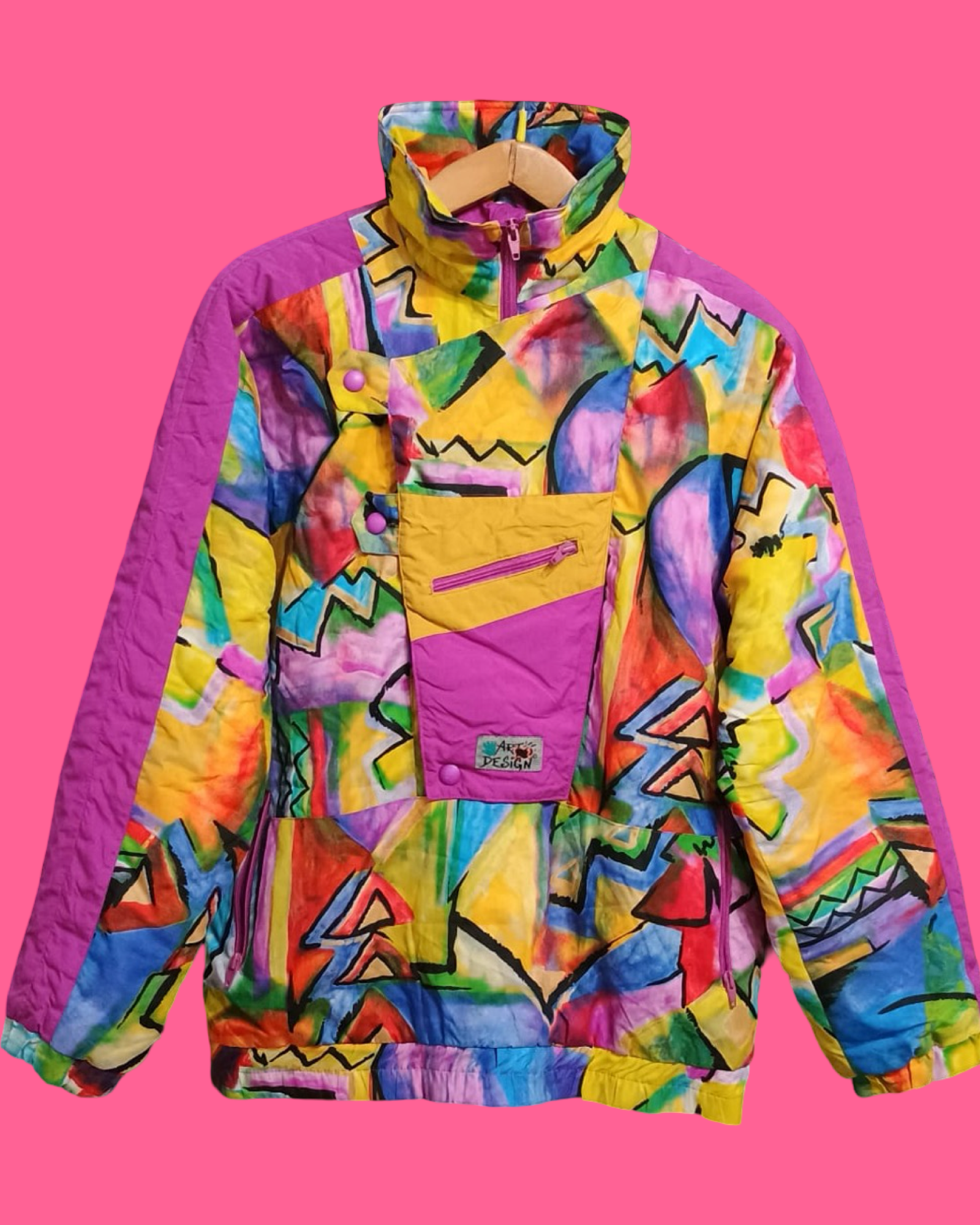 Vintage Multicolor Fantasy 90's Snow Jacket Unisex Size M