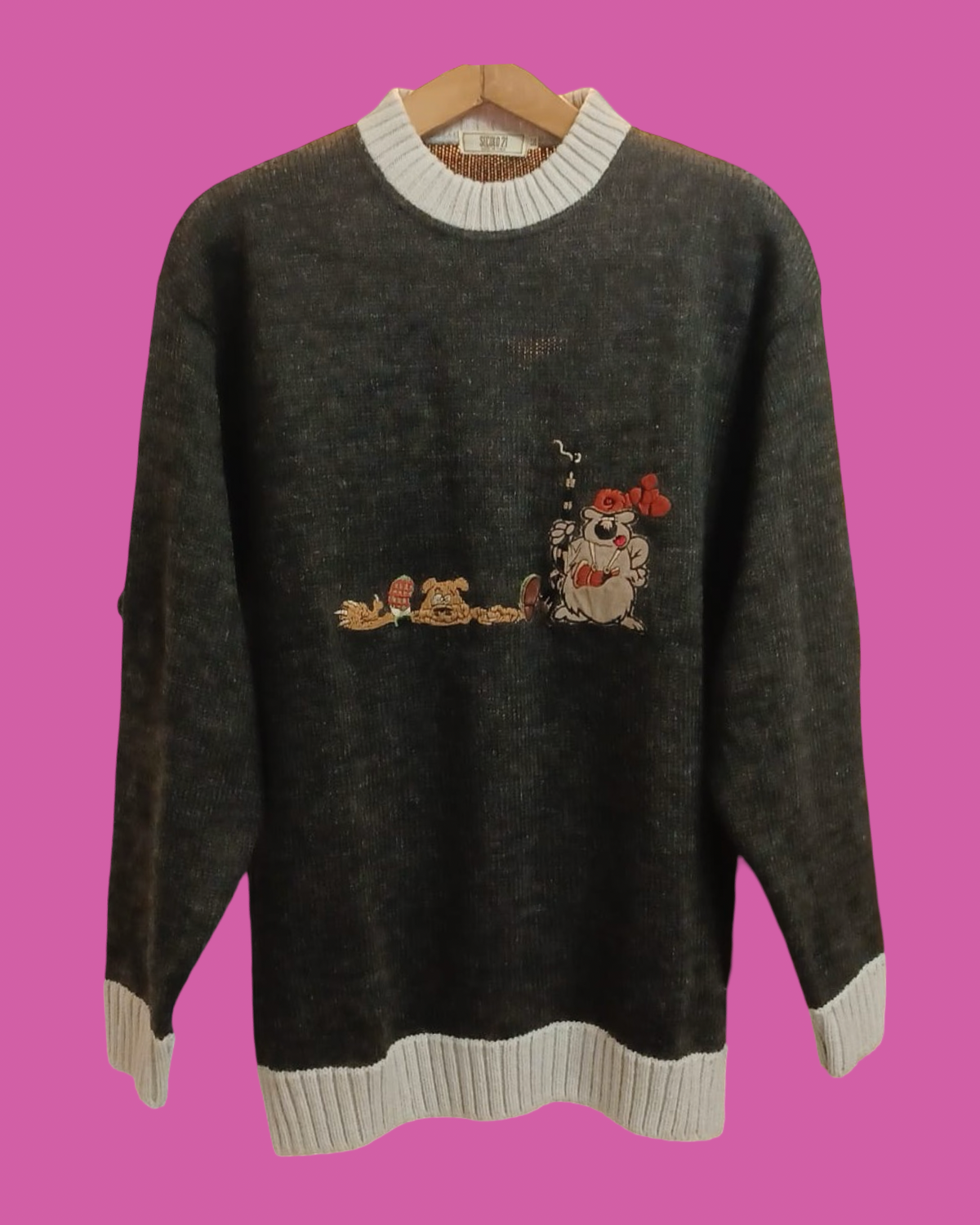 Vintage Multicolor Fantasy 90's Sweater Unisex Size XL
