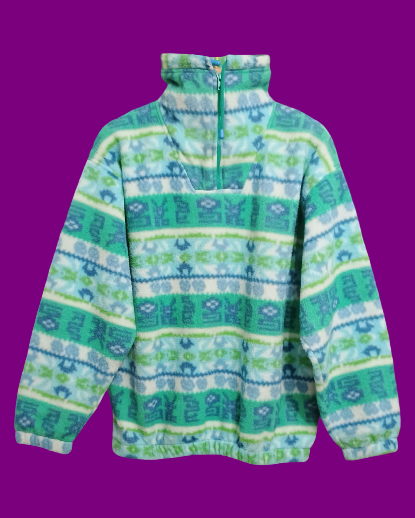 Vintage Multicolor Fantasy 90's Fleece Unisex Size L