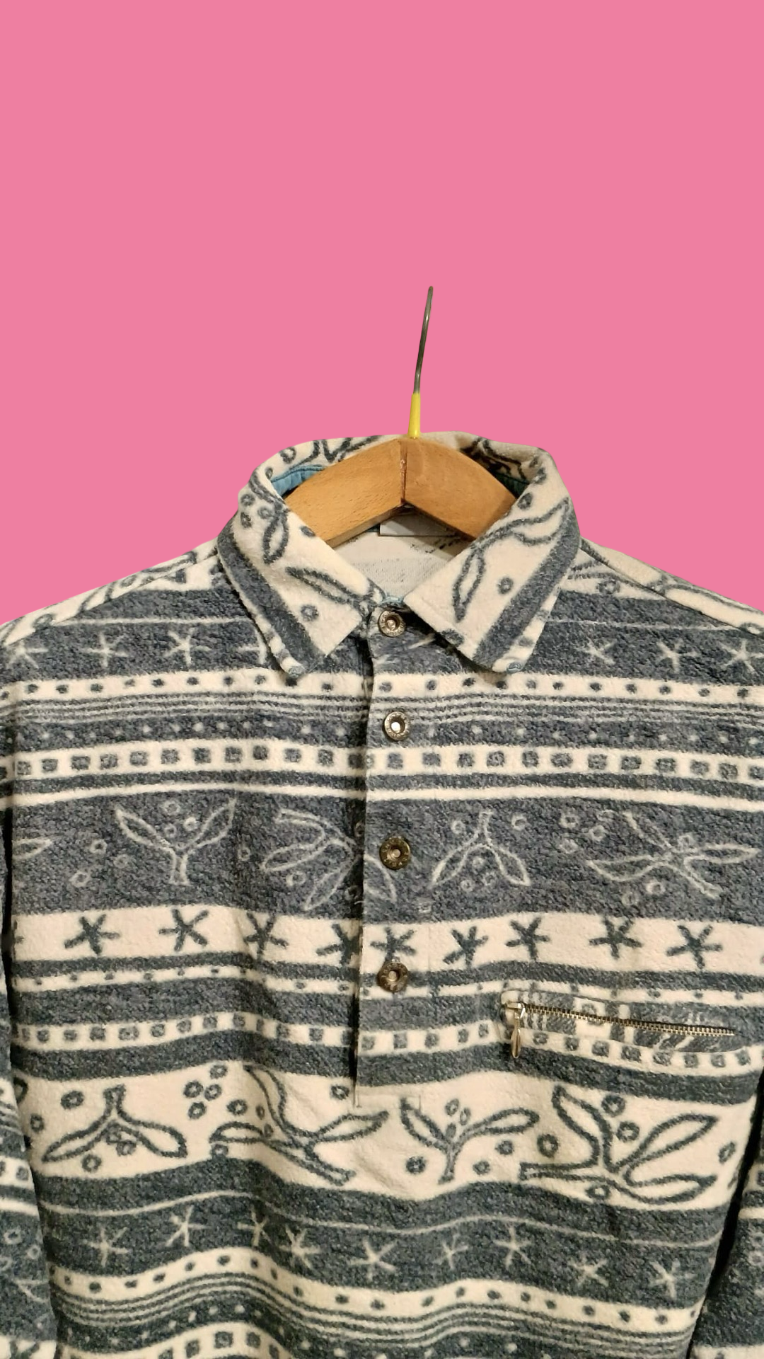 Vintage Multicolor Fantasy 90's Pile Shirt Unisex Size M