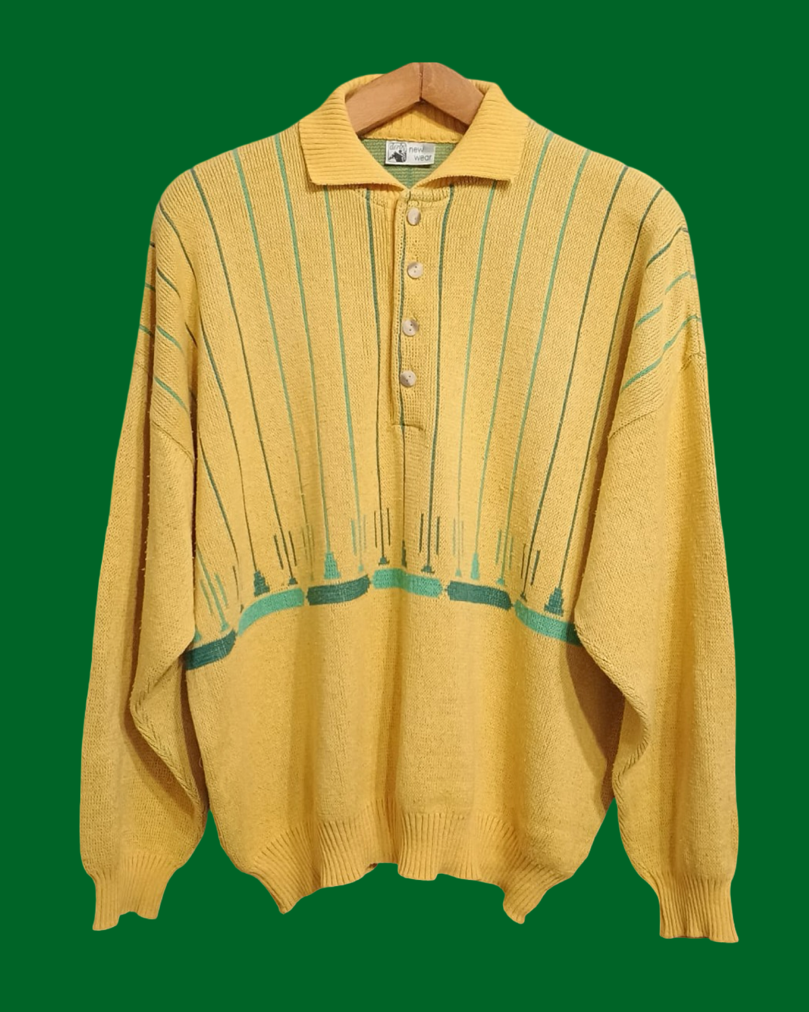 Vintage Multicolor Fantasy 90's Sweater Unisex Size XL