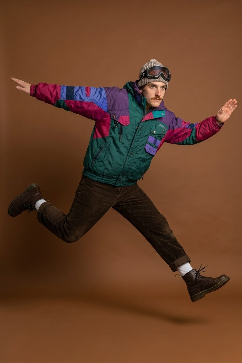 Vintage Multicolor Fantasy 90's Snow Jacket Unisex Size M