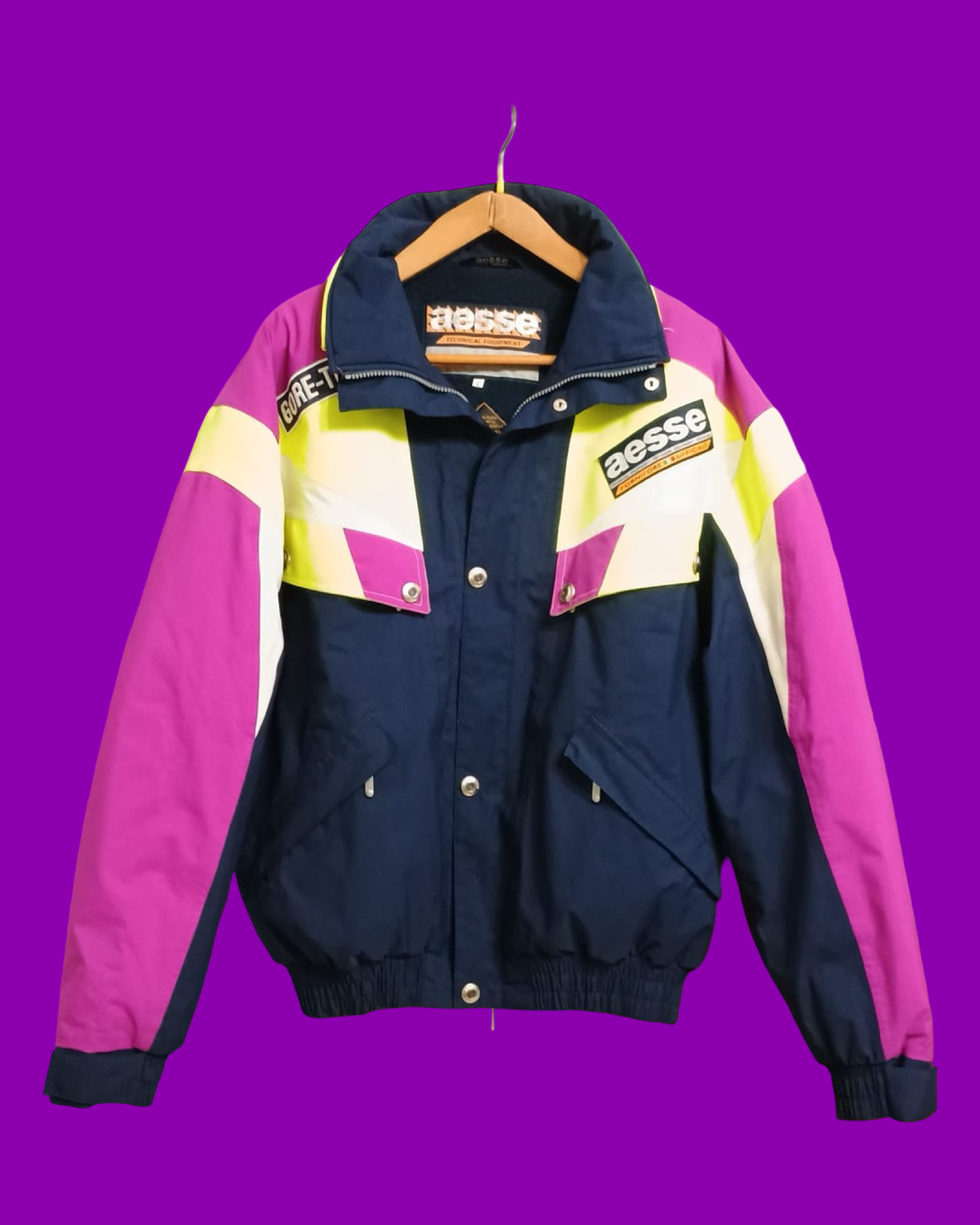 Vintage Multicolor Fantasy 90's Aesse Snow Jacket Unisex Size L