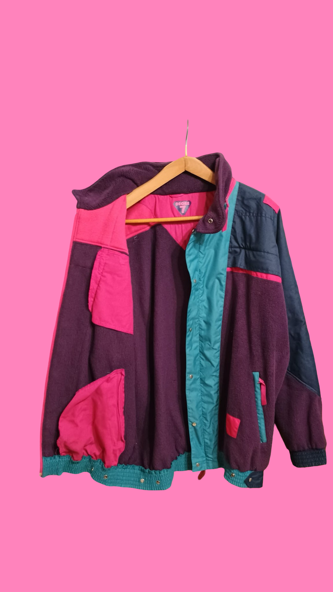 Vintage Multicolor Fantasy 90's Fleece Jacket Unisex Size XXL