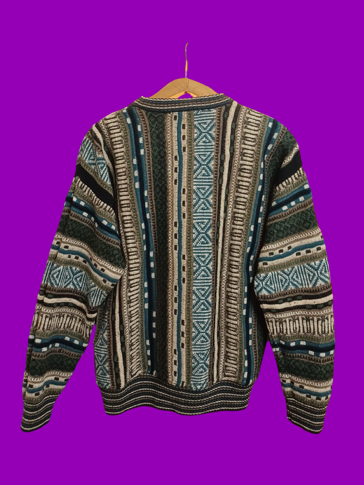 Vintage Multicolor Fantasy 90's Sweater Unisex Size M