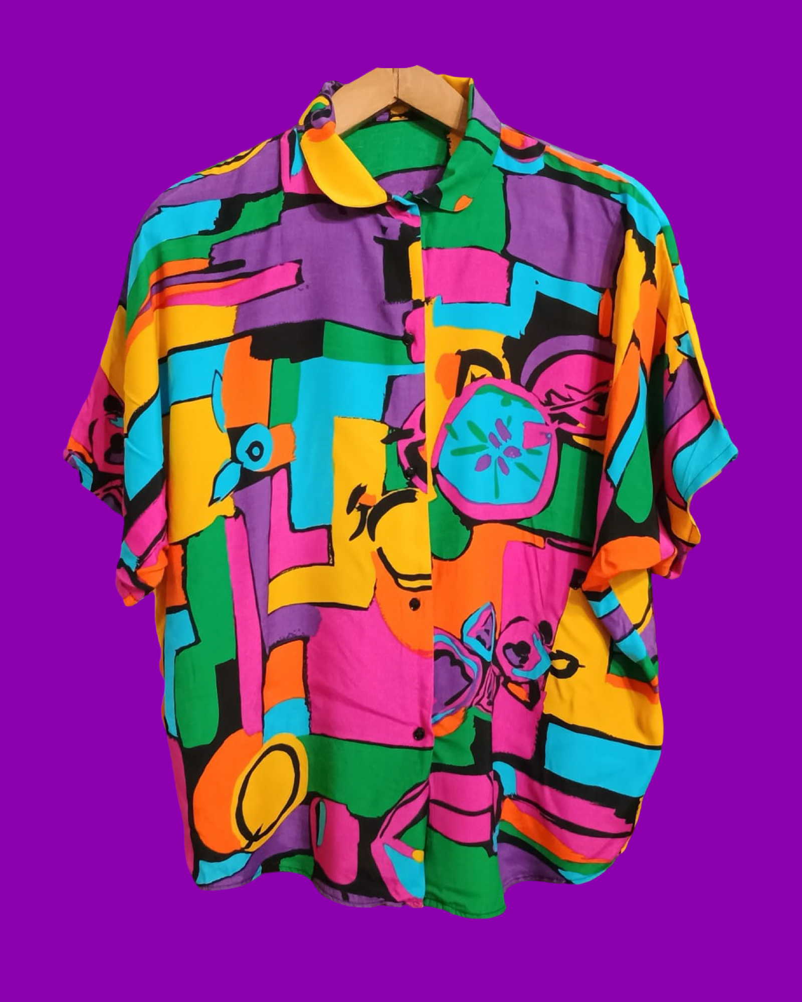 Vintage Multicolor Fantasy 90's Shirt Unisex Size S