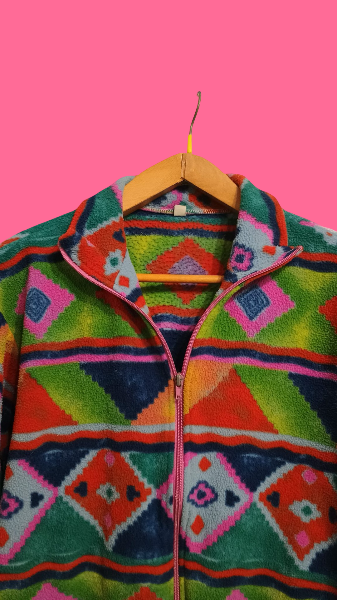 Vintage Multicolor Fantasy 90's Fleece Unisex Size L