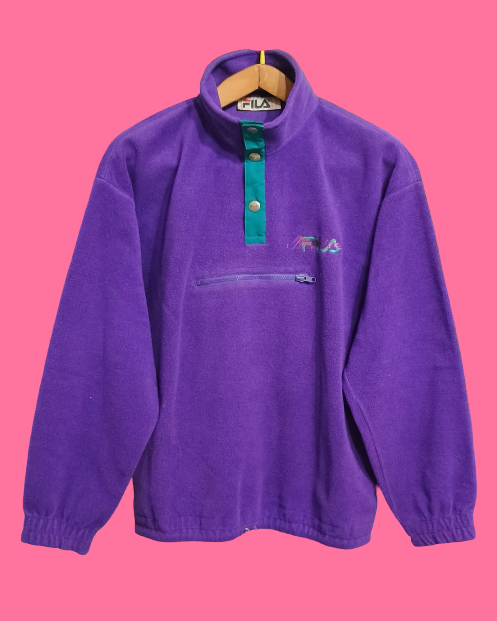 Vintage Multicolor Fantasy 90's Fila Sweatshirt Unisex Size M