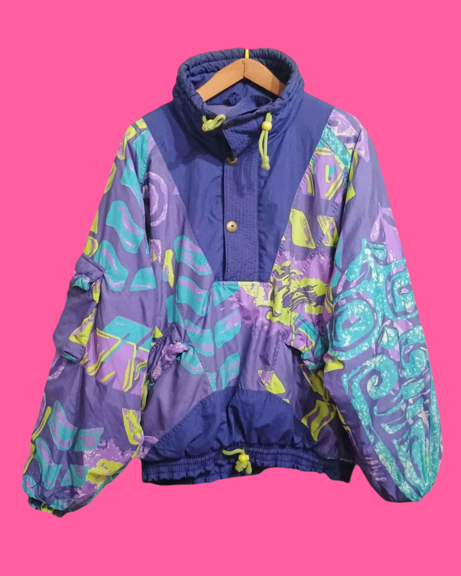 Vintage Multicolor Fantasy 90's Snow Jacket Unisex Size M