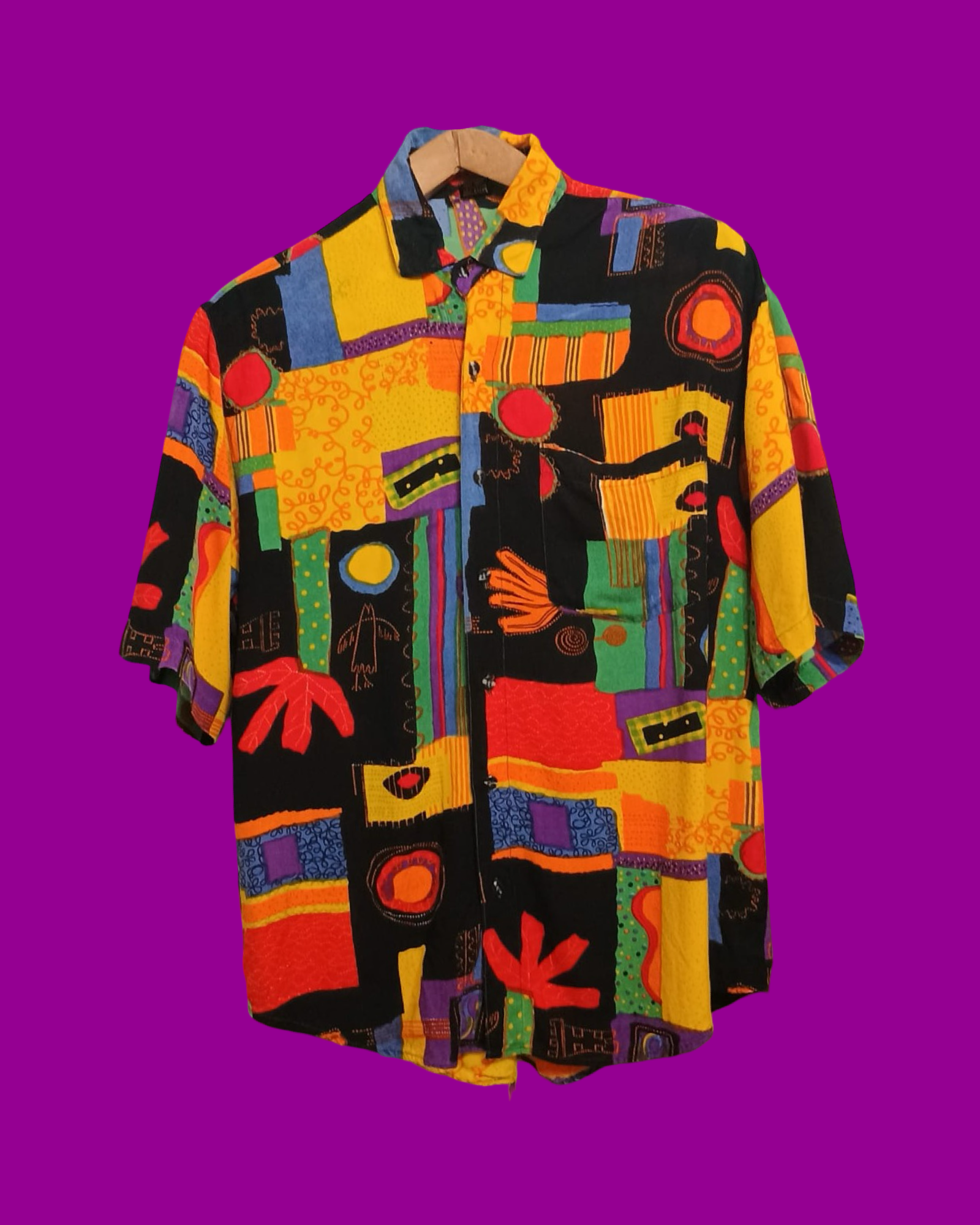 Vintage Multicolor Fantasy 90's Shirt Unisex Size L