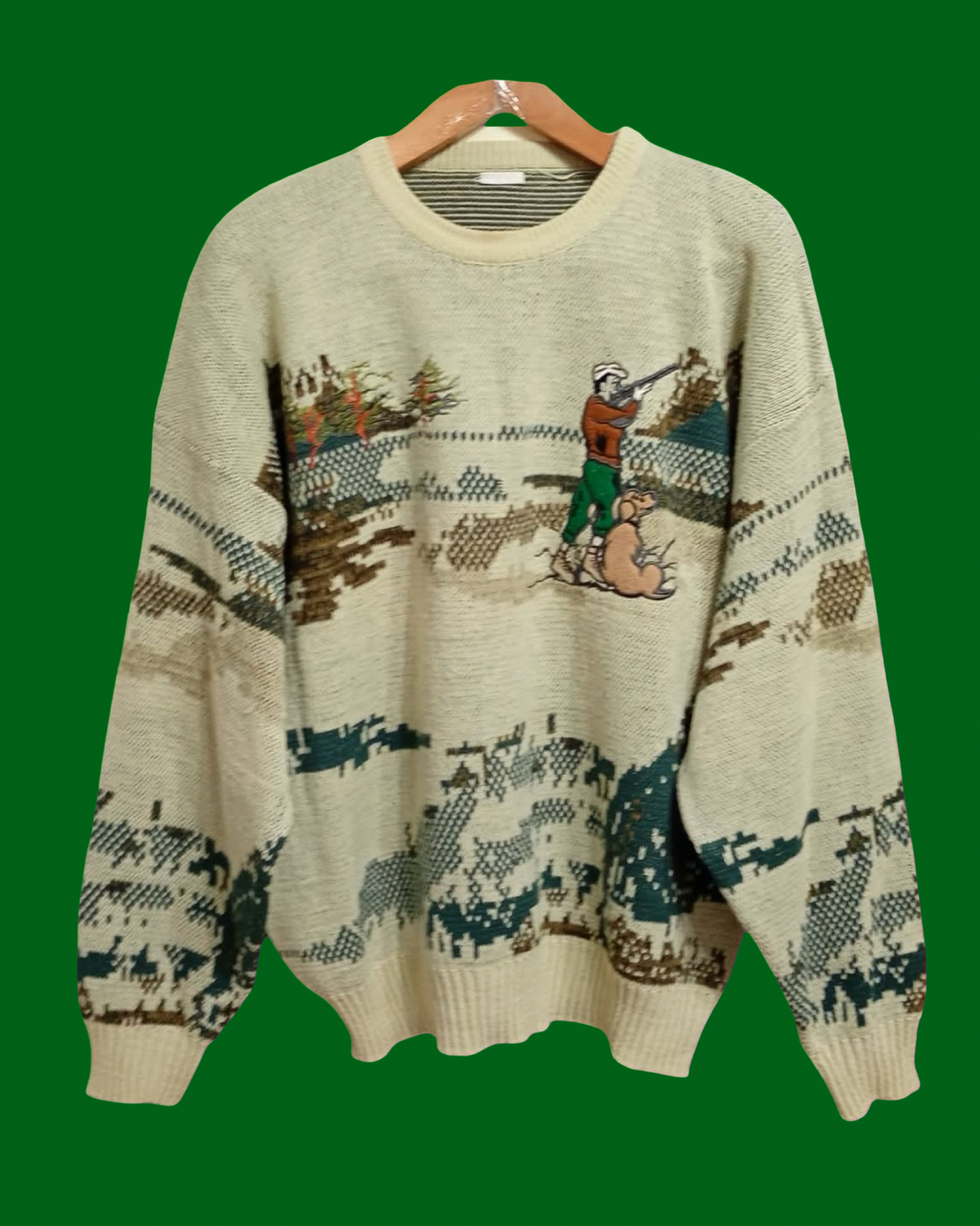 Vintage Multicolor Fantasy 90's Rare Sweater Unisex Size L