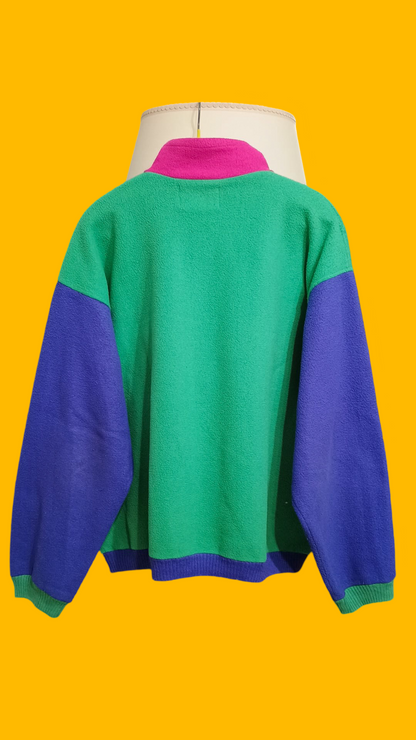 Pile Vintage Multicolor A Fantasia Anni 90 Unisex Size XL