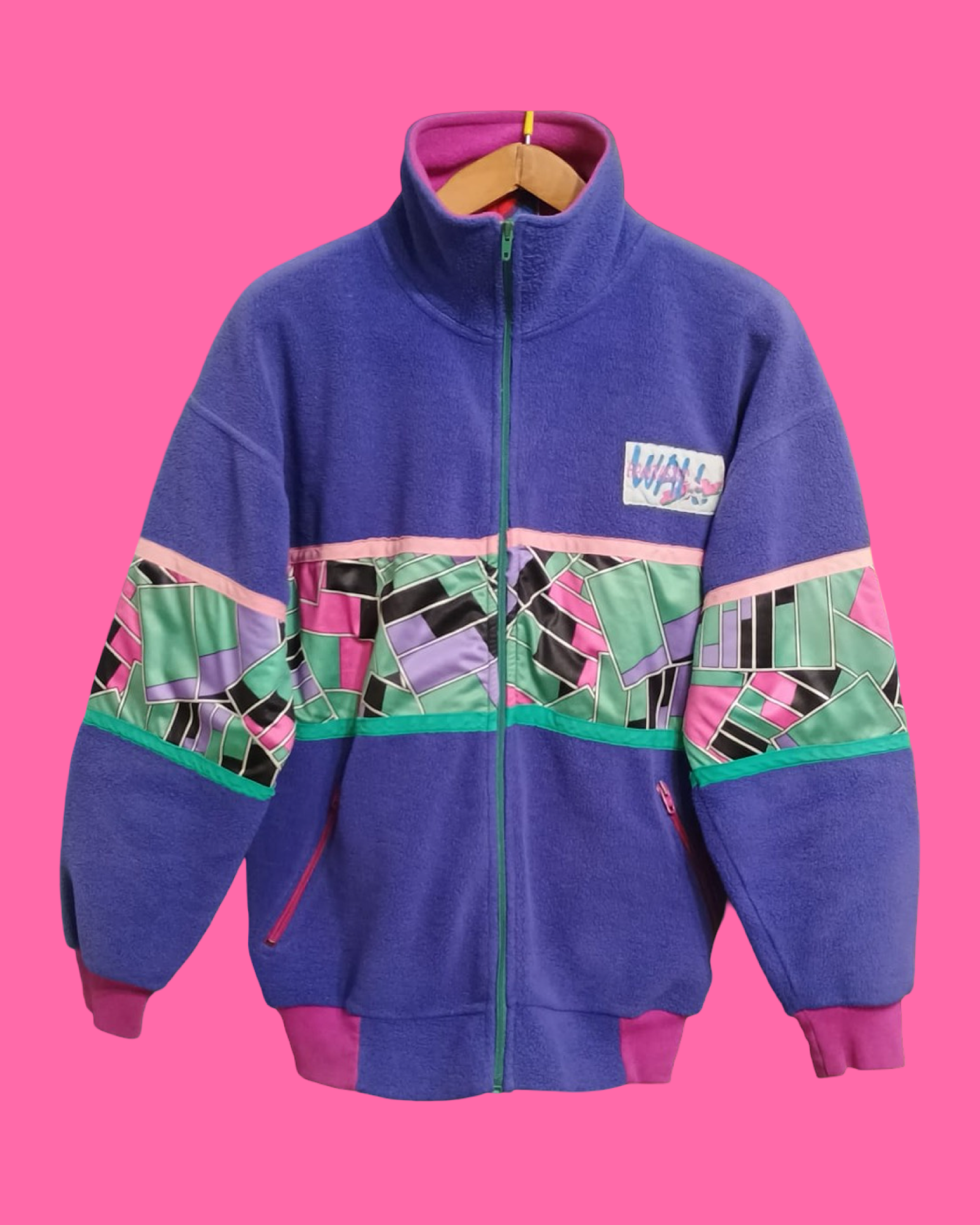 Vintage Multicolor Fantasy 90's Fleece Unisex Size L