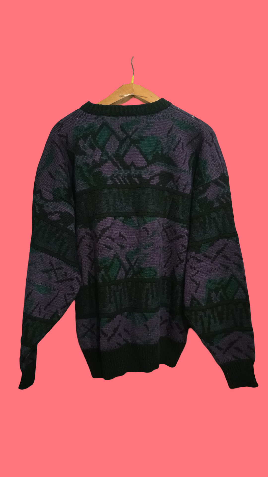 Vintage Multicolor Fantasy 90's Sweater Unisex Size XL