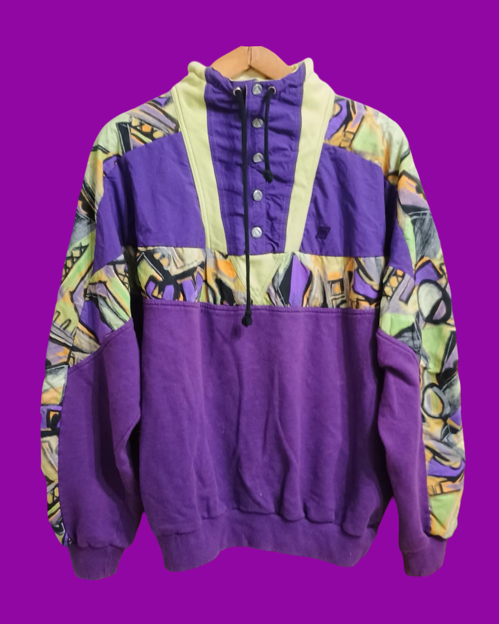 Vintage Multicolor Fantasy 90's Sweatshirt Unisex Size L