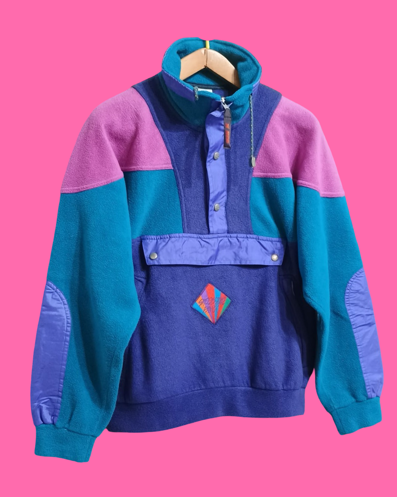 Vintage Multicolor Fantasy 90's Fleece Unisex Size M