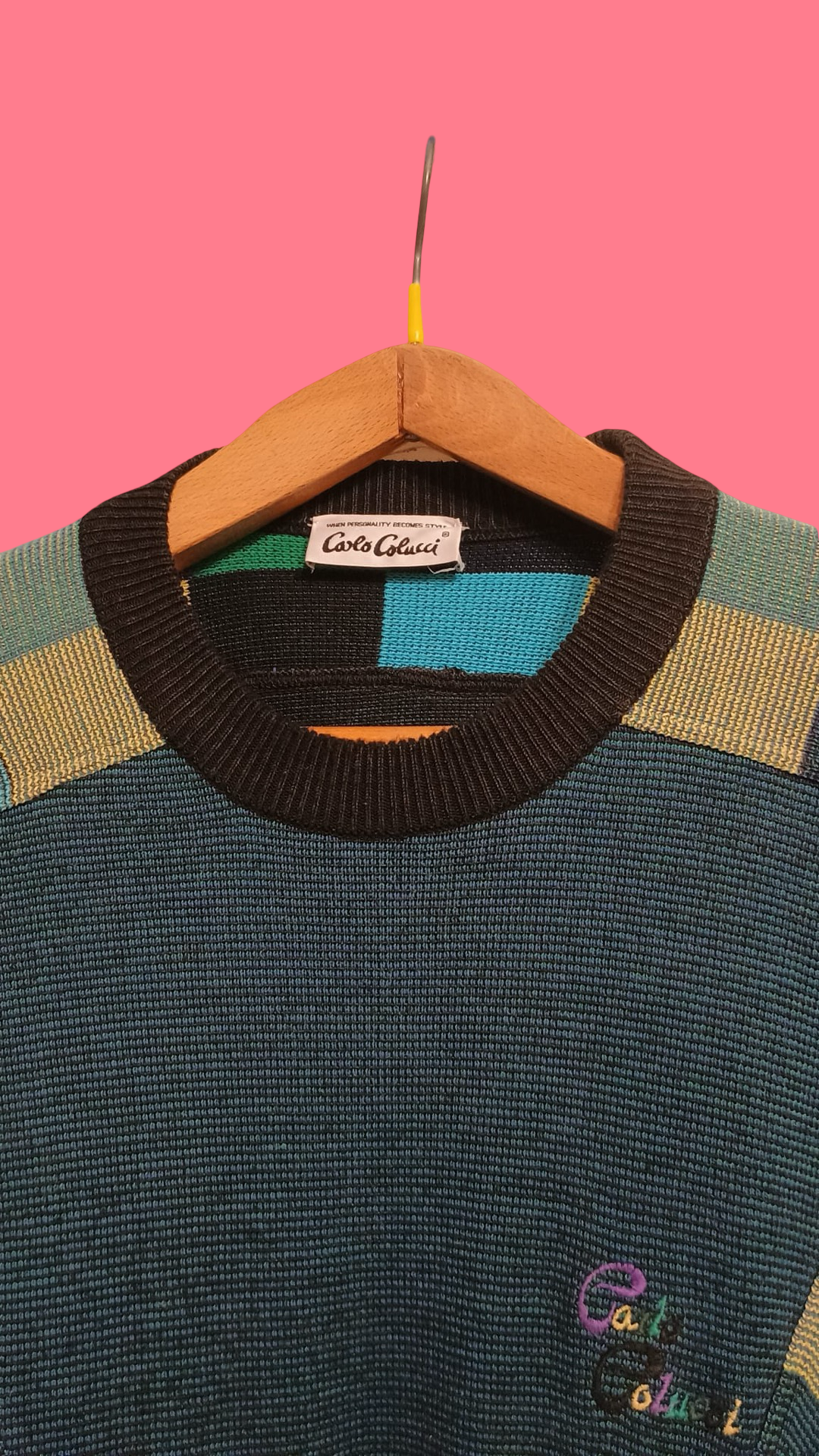 Vintage Multicolor Fantasy 90's Sweater Unisex Size L