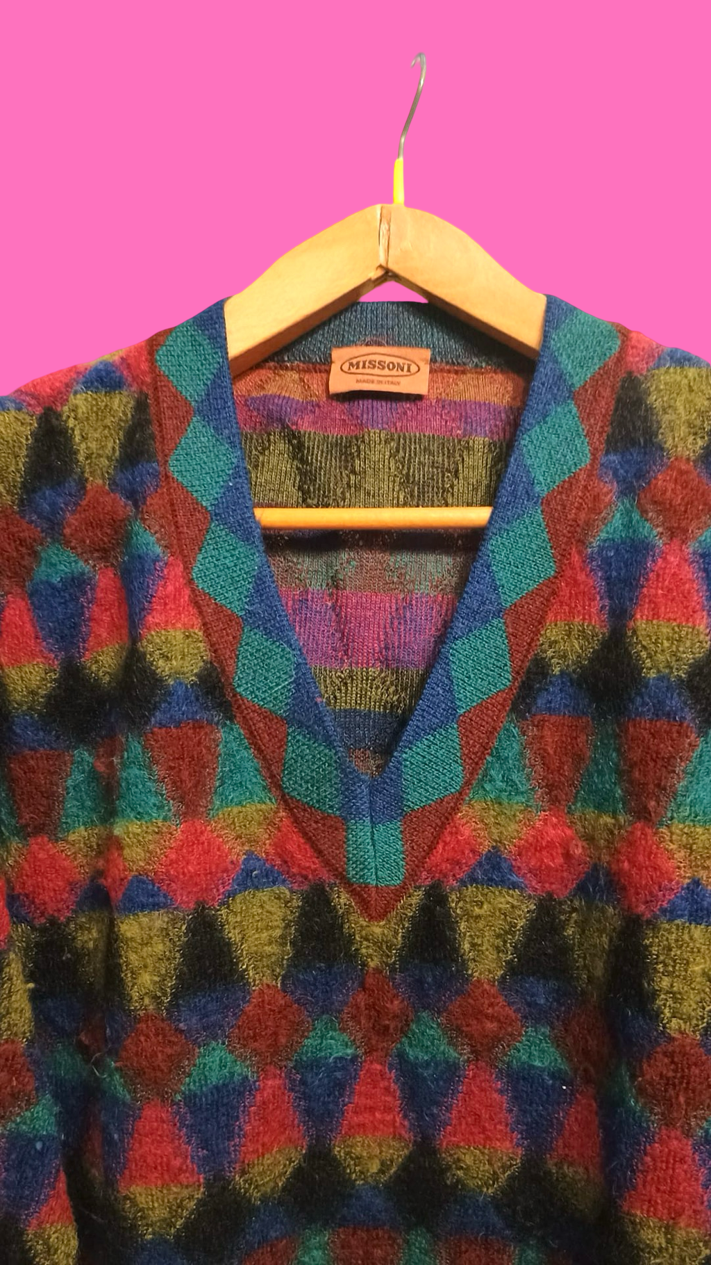 Vintage Multicolor Fantasy 90's Missoni Sweater Unisex Size L