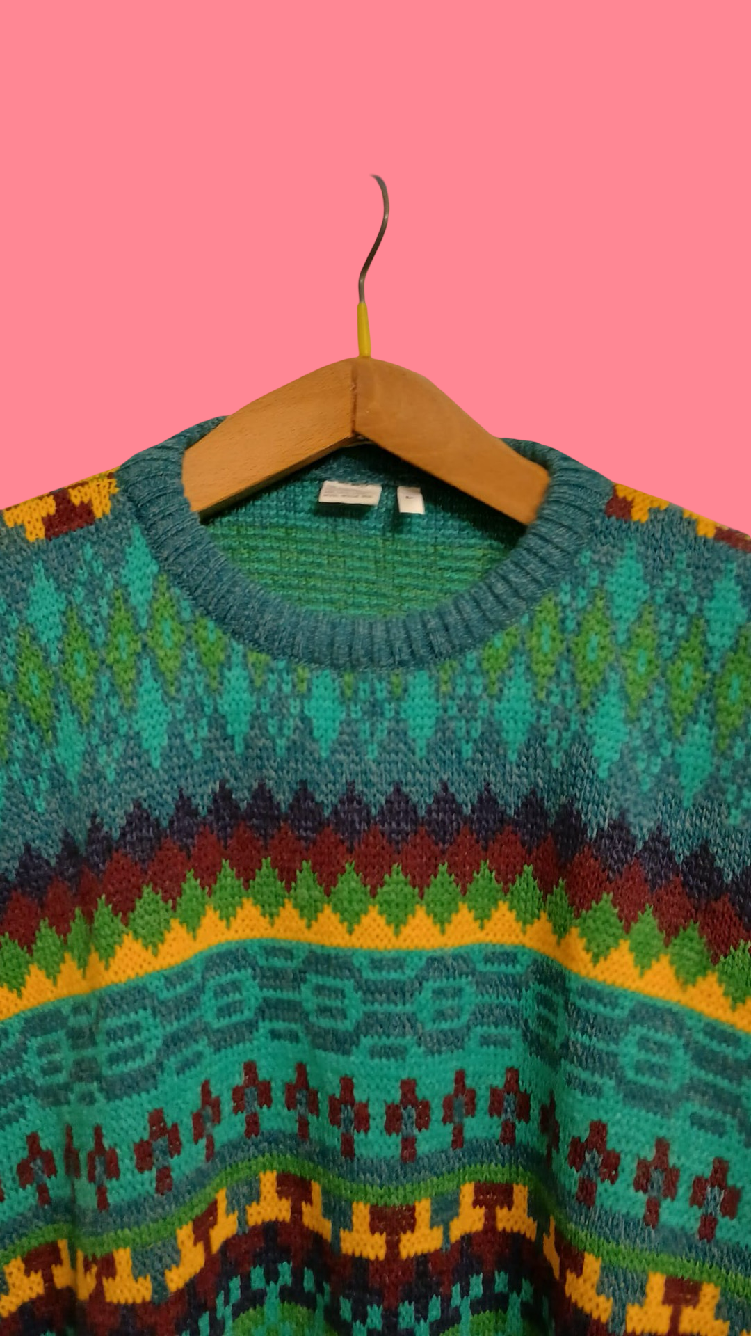 Vintage Multicolor Fantasy 90's Sweater Unisex Size L