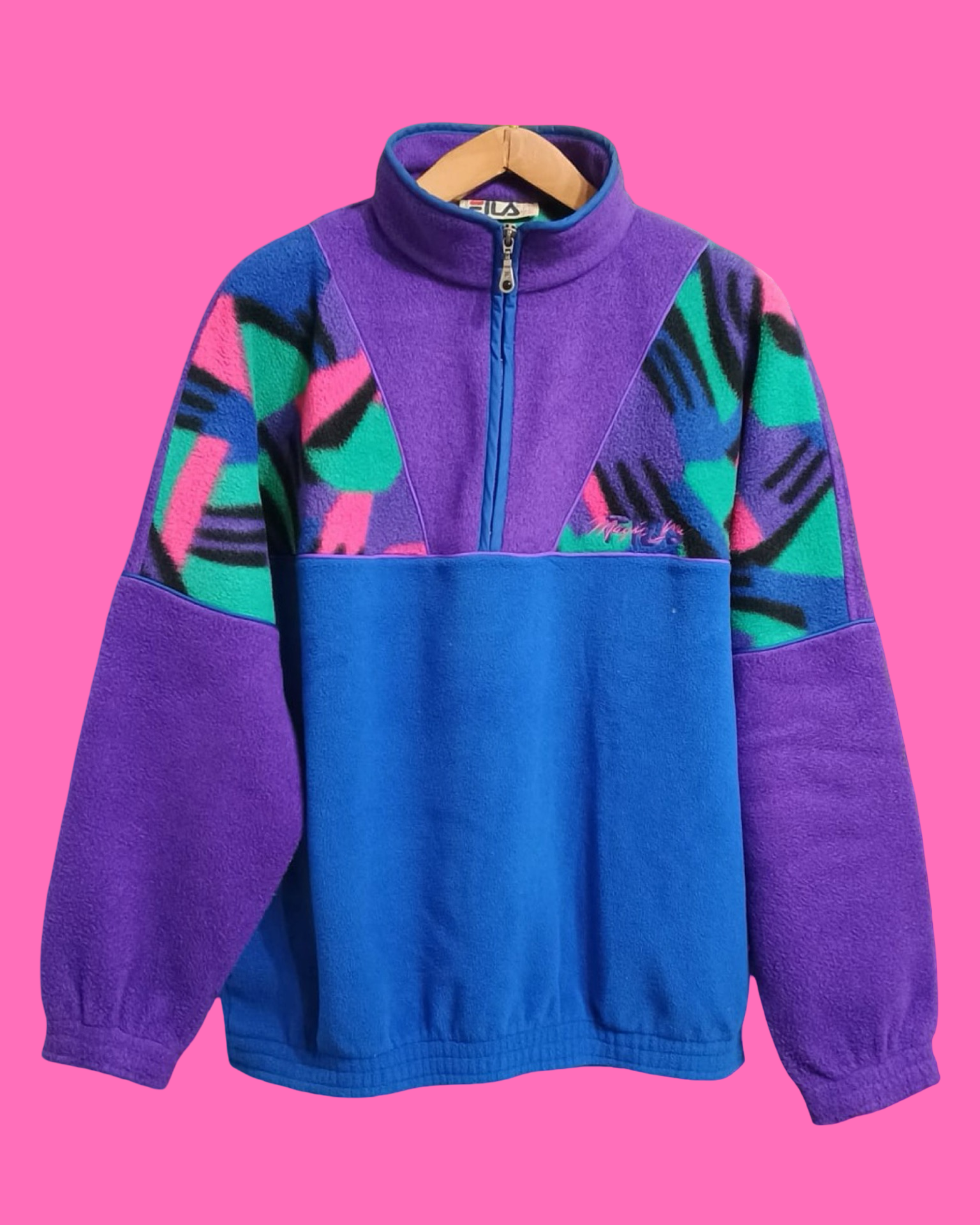 Vintage Multicolor Fantasy 90's Fila Fleece Unisex Size L
