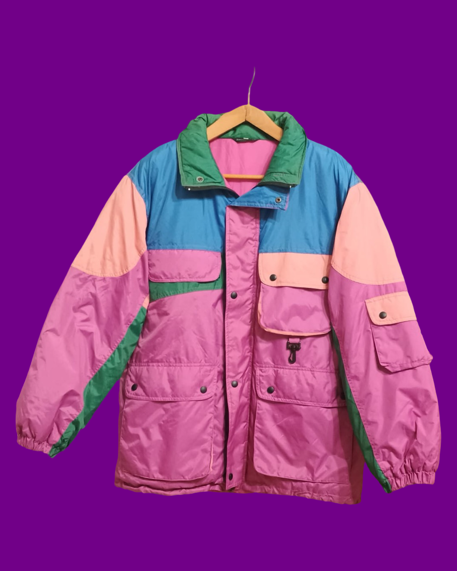 Vintage Multicolor Fantasy 90's Snow Jacket Unisex Size L