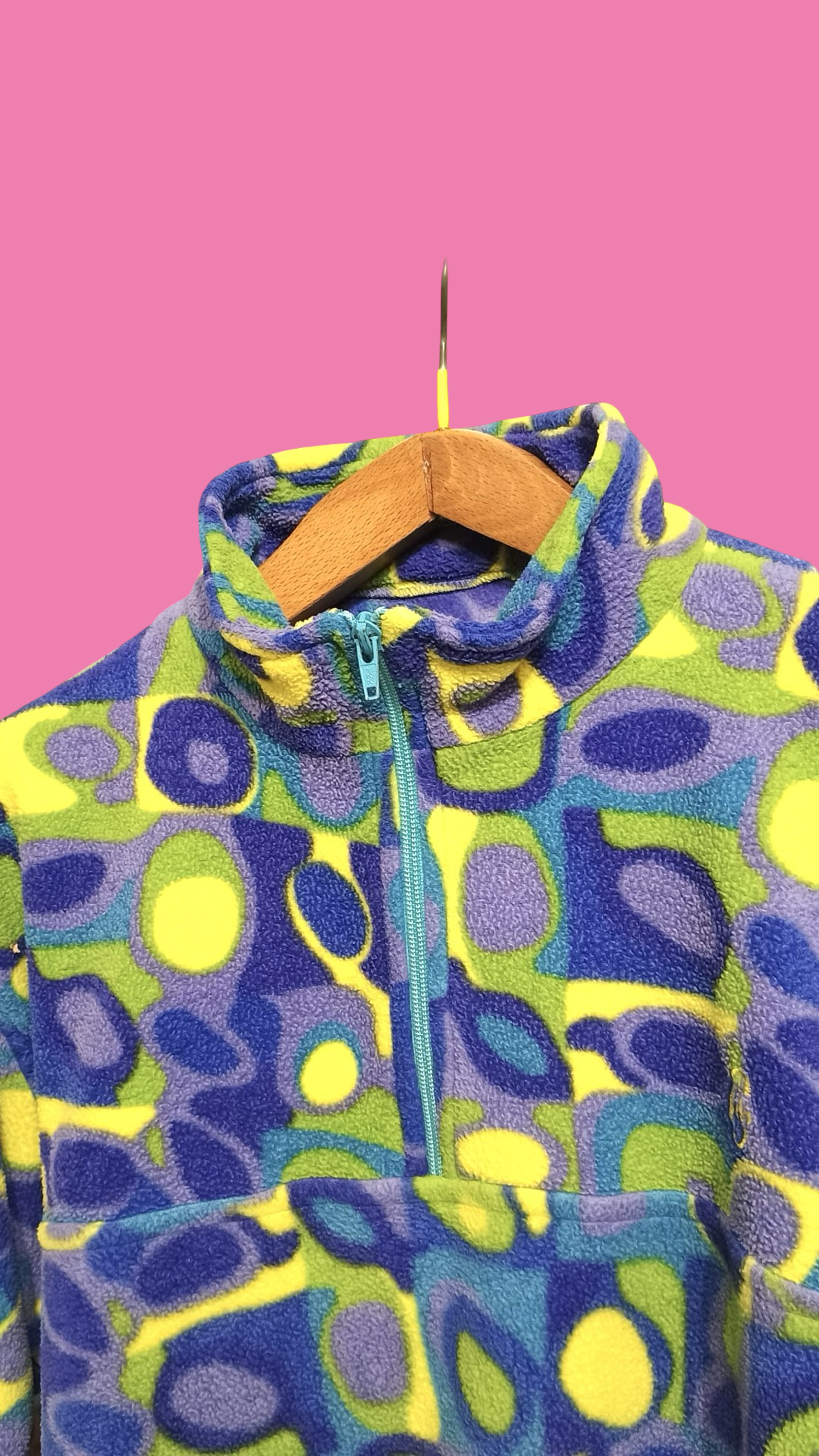 Vintage Multicolor Fantasy 90's Fleece Woman Size S