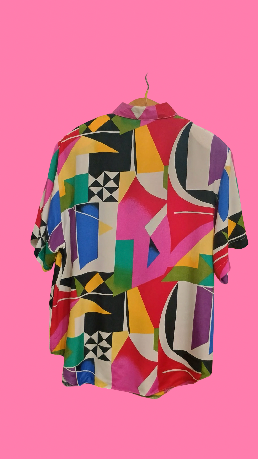 Vintage Multicolor Fantasy 90's Spring Shirt Woman Size L