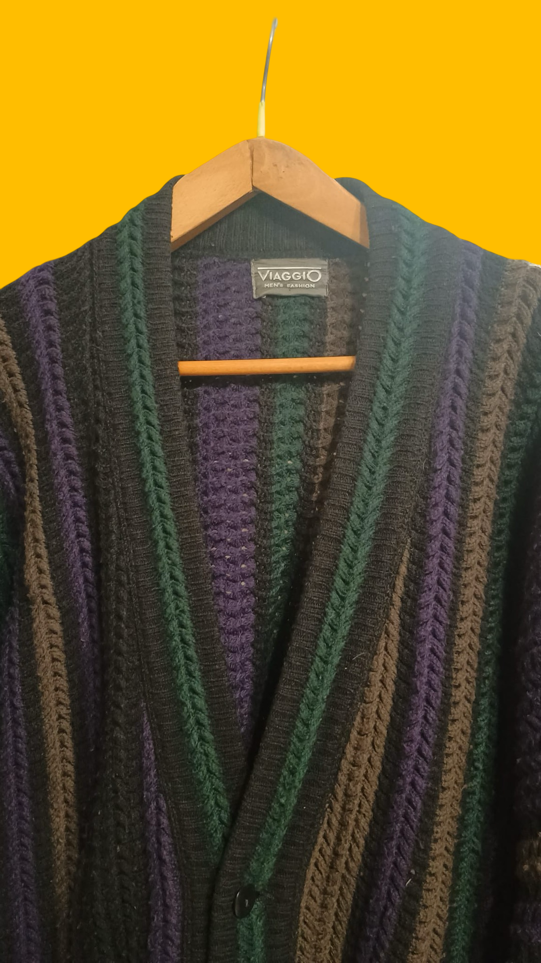 Vintage Multicolor Fantasy 90's Cardigan Unisex Size L