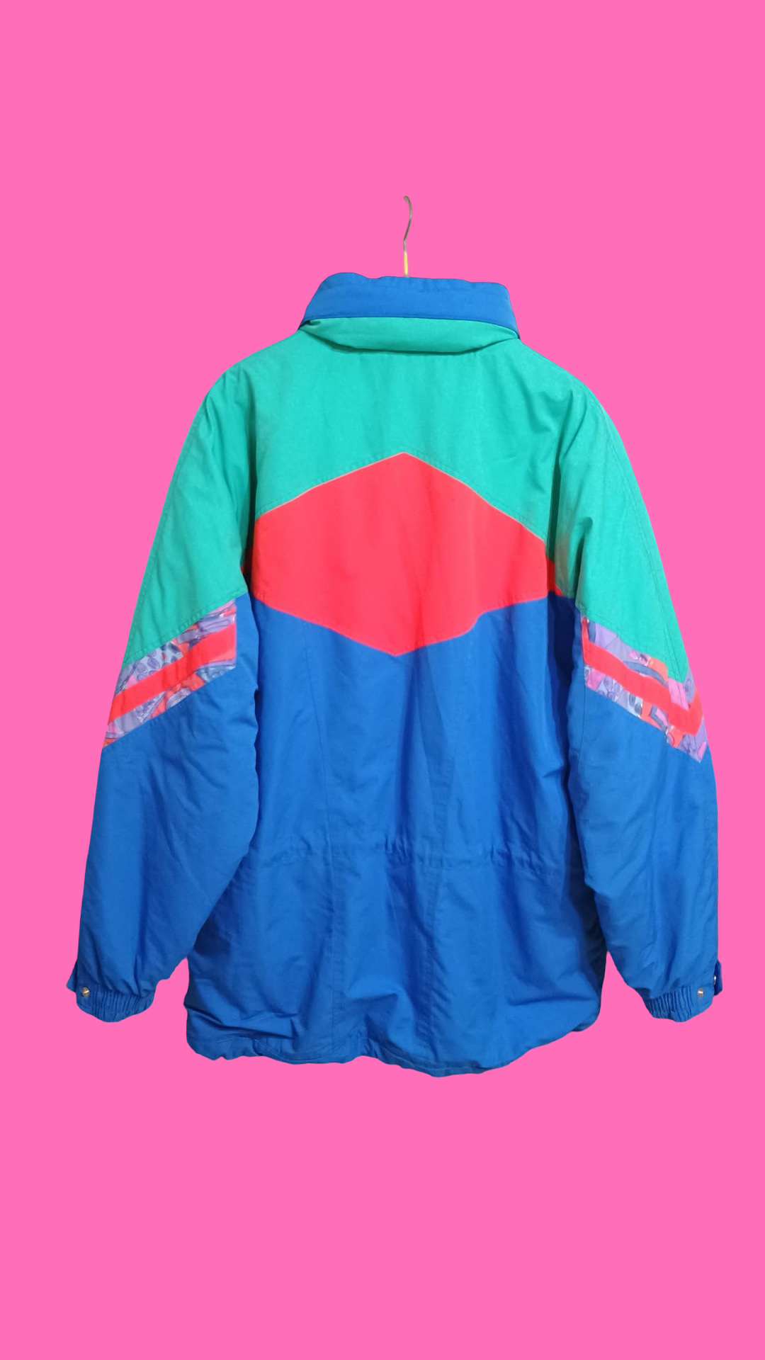 Vintage Multicolor Fantasy 90's Sergio Tacchini Snow Jacket Unisex Size XL