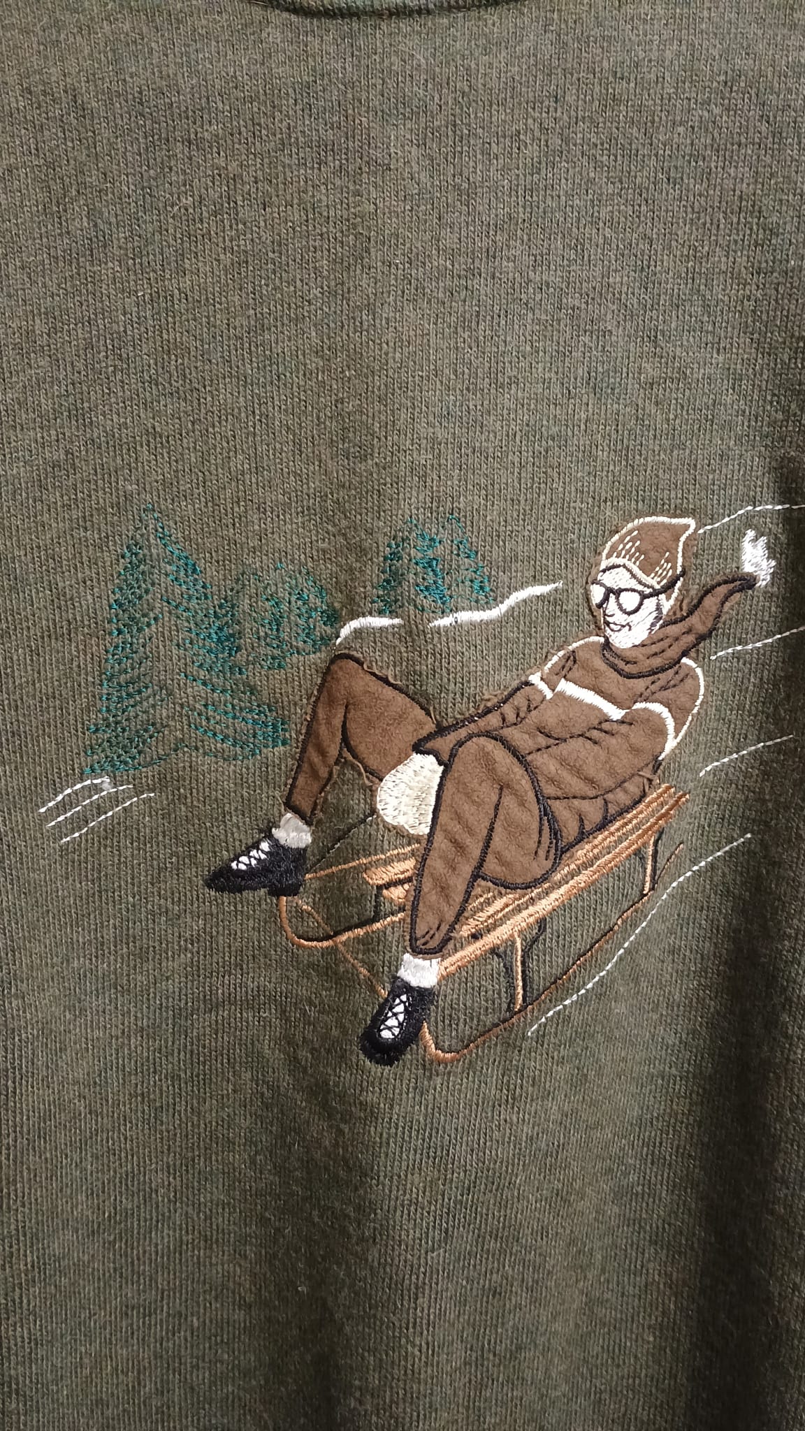 Vintage Multicolor Fantasy 90's Sweater Unisex Size L