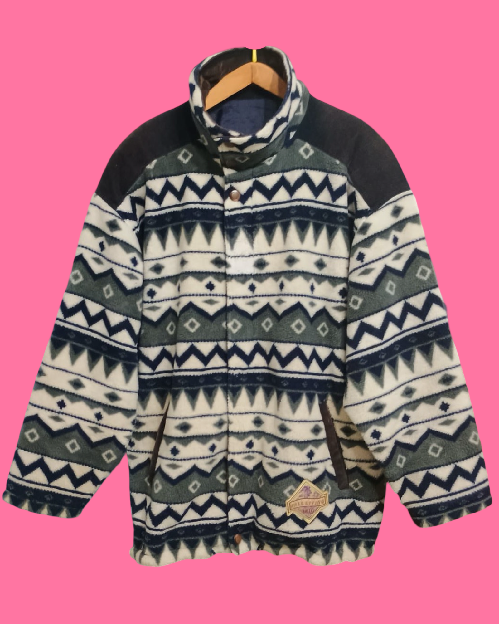 Vintage Green Fantasy 90's Coat Unisex Size XL