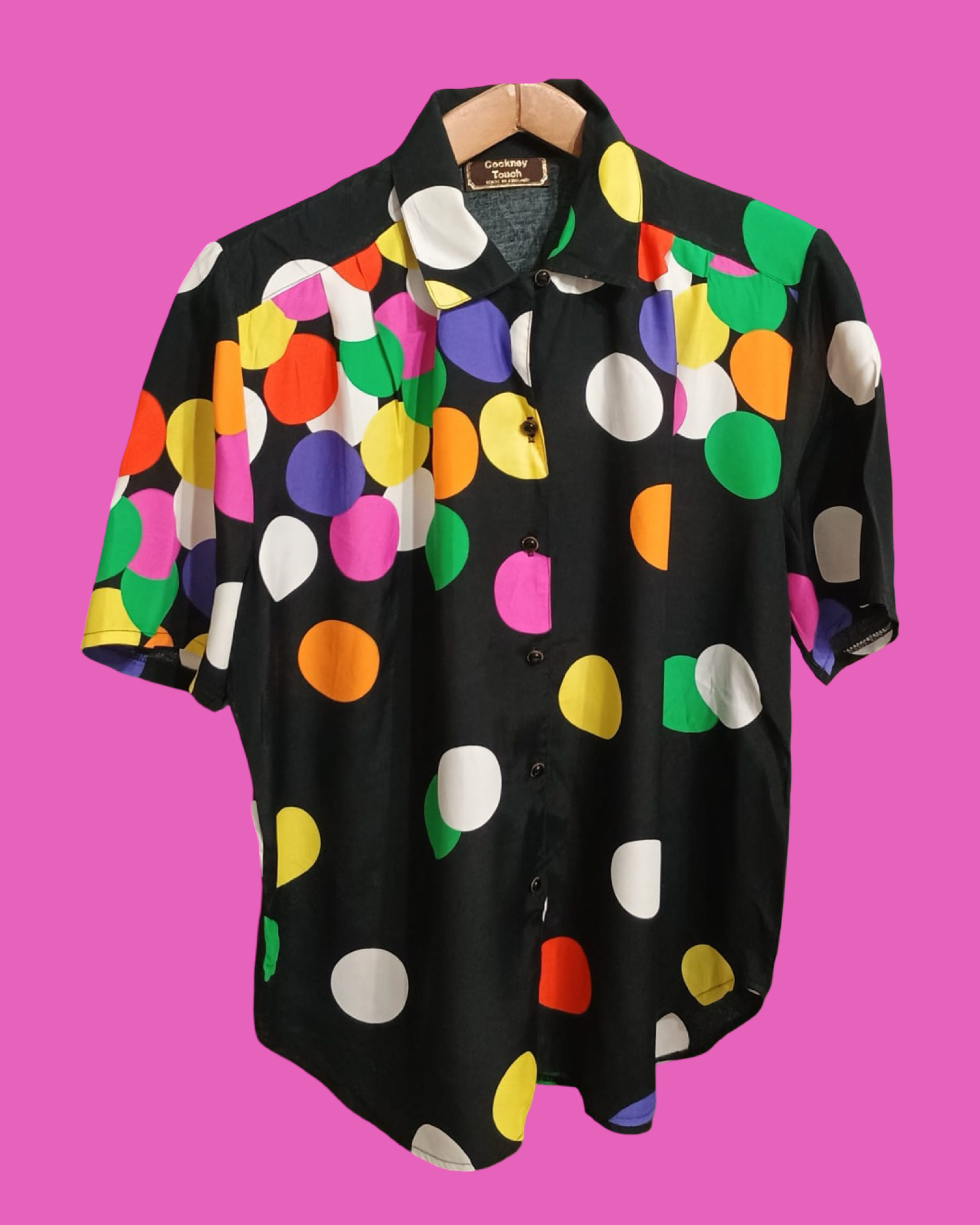 Vintage Multicolor Fantasy 90's Shirt Woman Size L