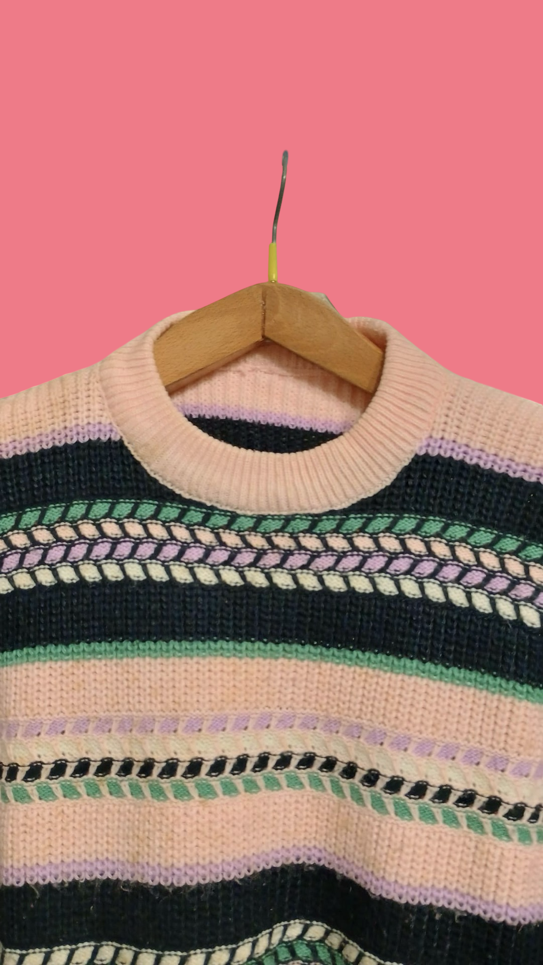 Vintage Multicolor Fantasy 90's Sweater Unisex Size L