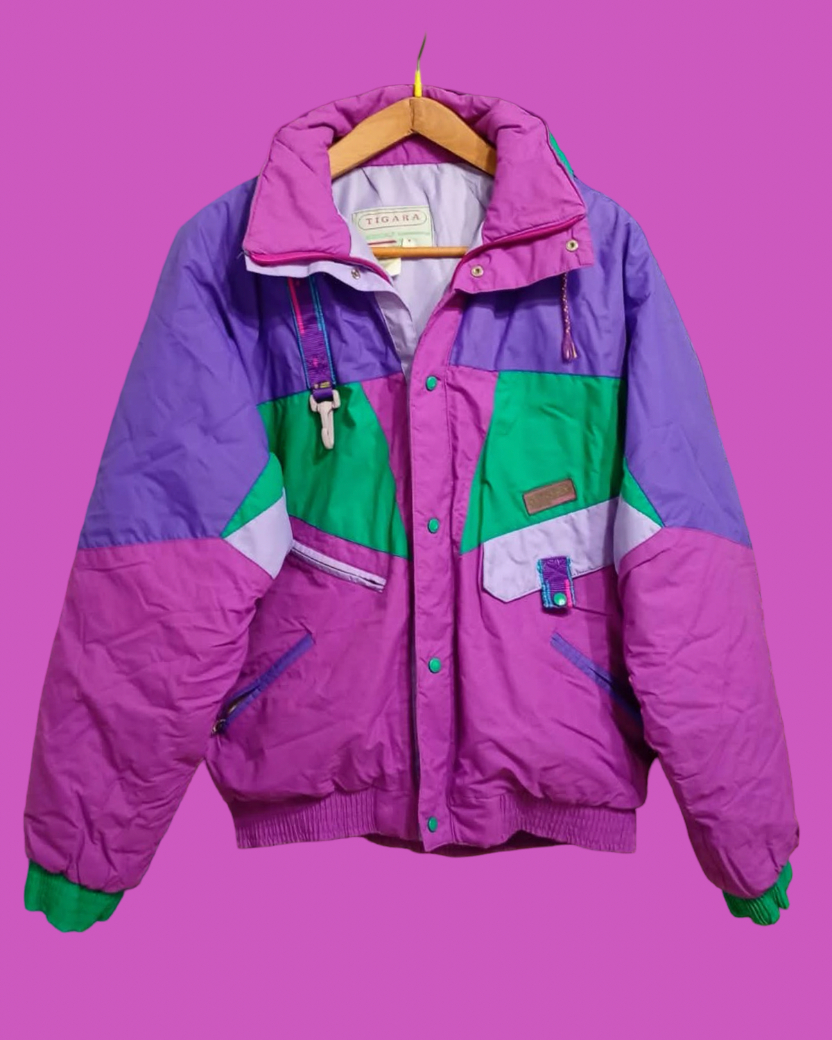 Vintage Multicolor Fantasy 90's Rare Snow Jacket Unisex Size M