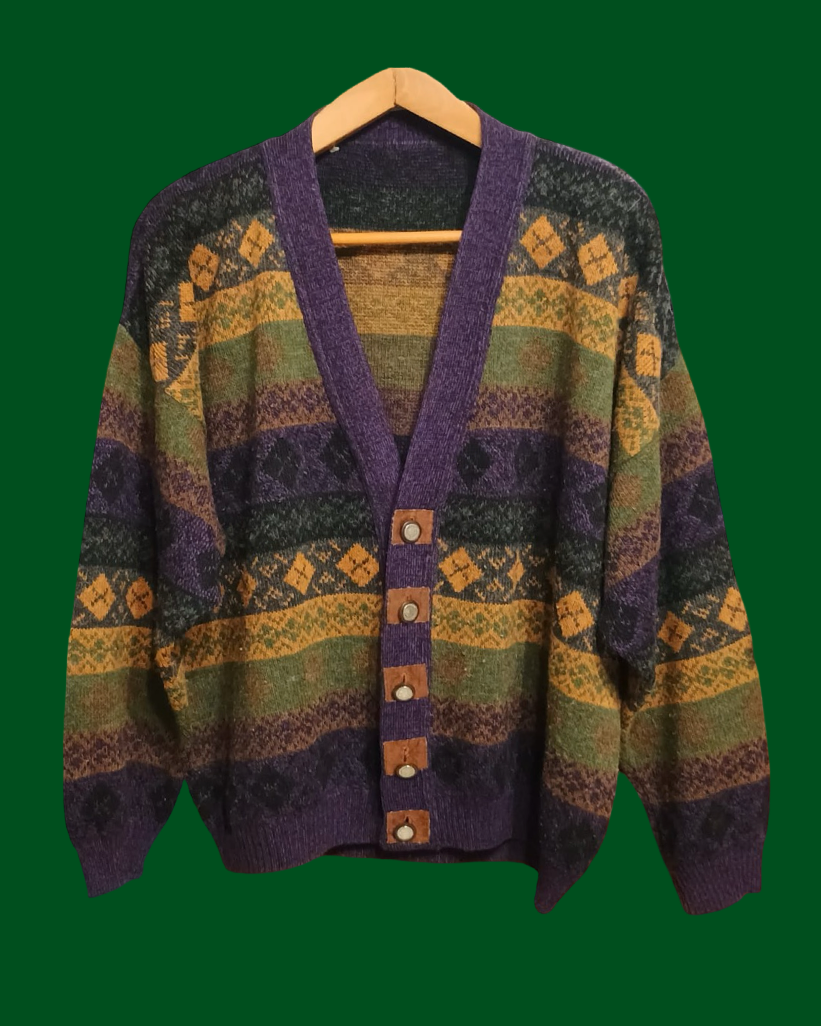 Vintage Multicolor Fantasy 90's Sweater Unisex Size L