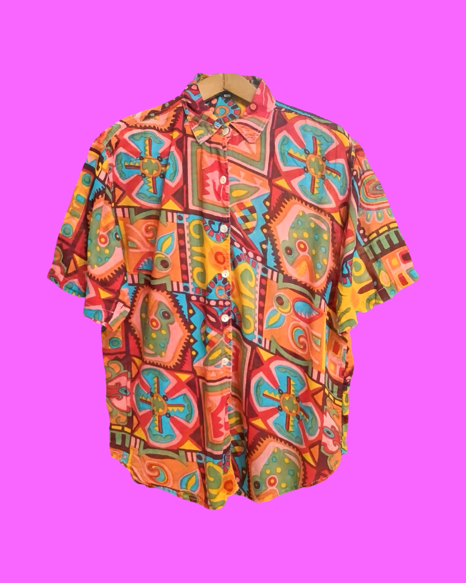 Vintage Multicolor Fantasy 90's Shirt Unisex Size M