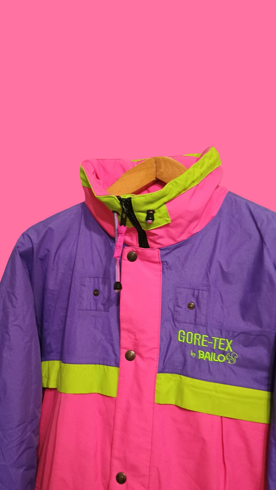 Vintage Multicolor Fantasy 90's Snow Jacket Unisex Size L